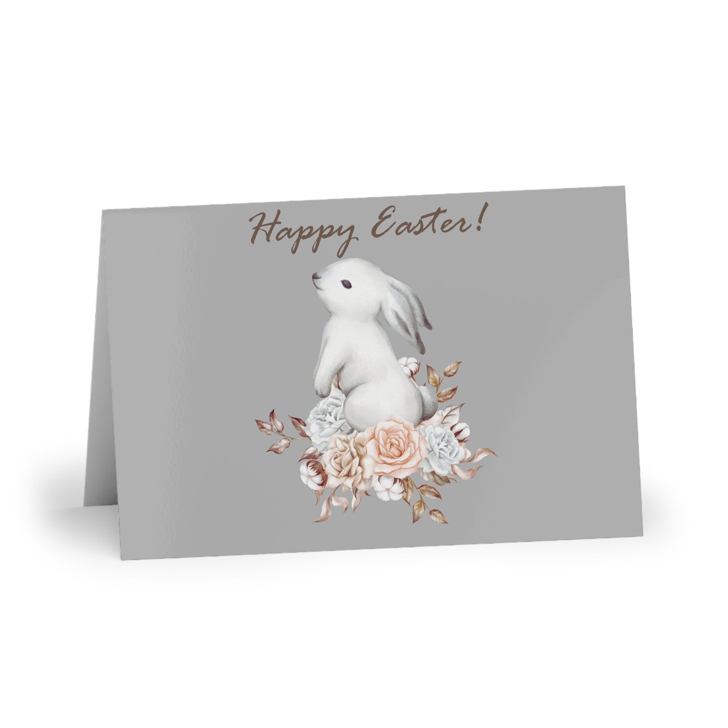 Bunny Happy Easter Blank Greeting Card