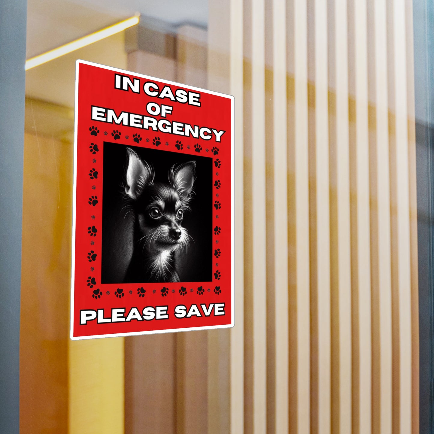 Pet Safety Rescue Vinyl Decal