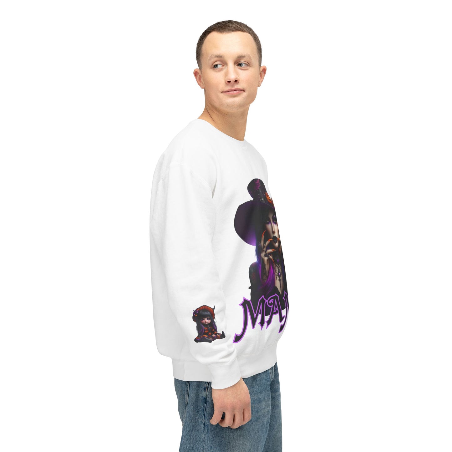Mama Witch Unisex Lightweight Crewneck Sweatshirt