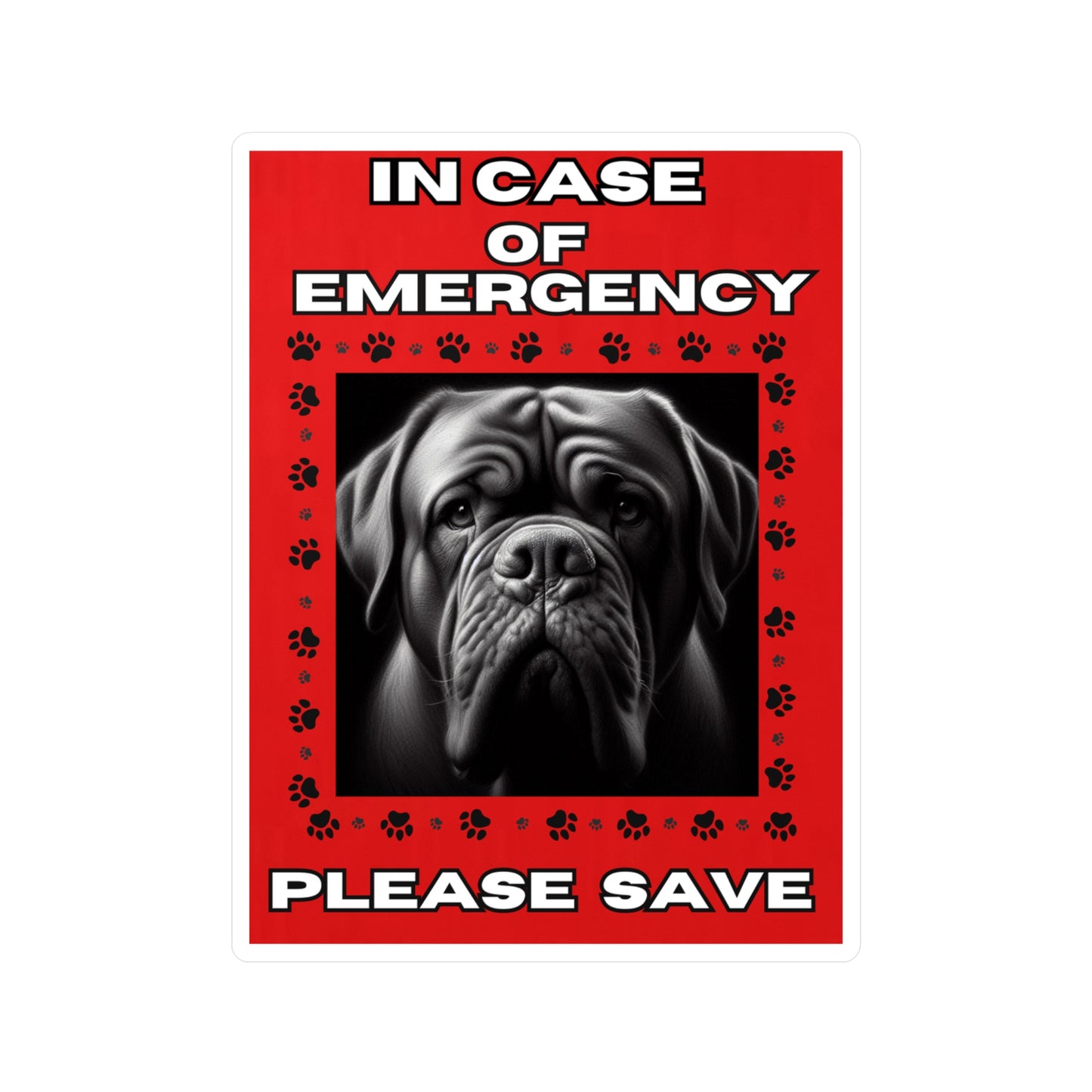 Pet Safety Rescue Vinyl Decal