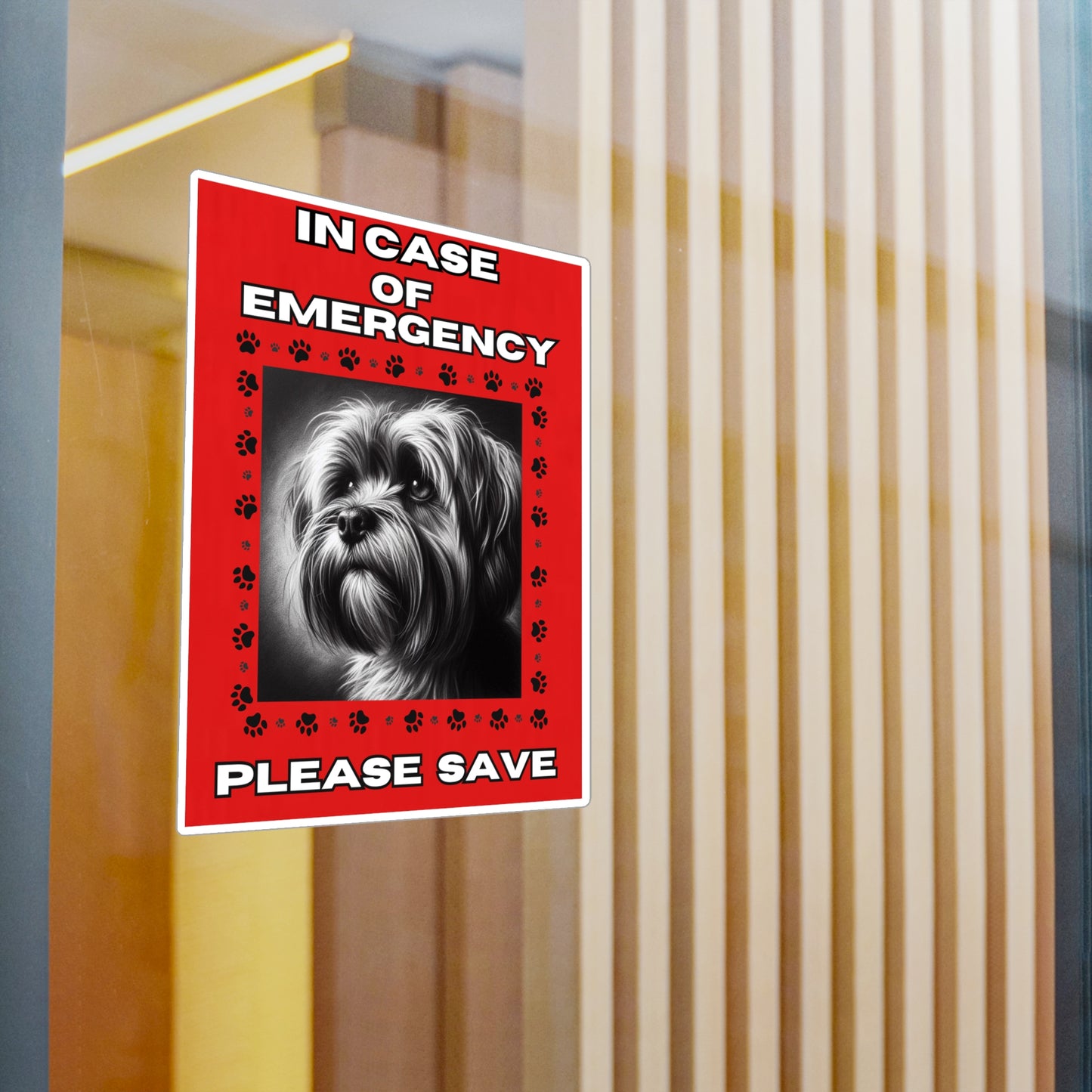 Pet Safety Rescue Vinyl Decal