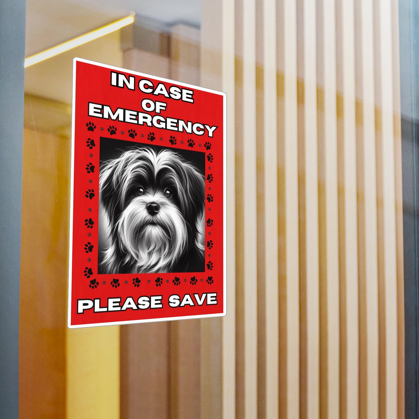 Pet Safety Rescue Vinyl Decal