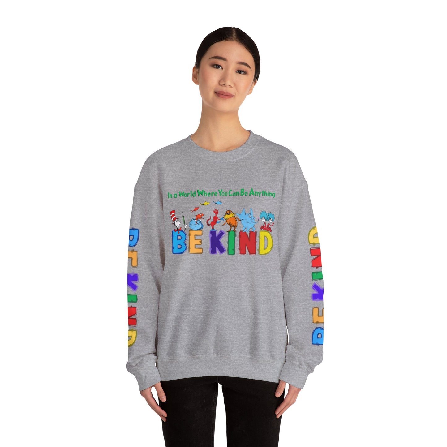 Be Kind Dr.Seuss Unisex Heavy Blend™ Crewneck Sweatshirt