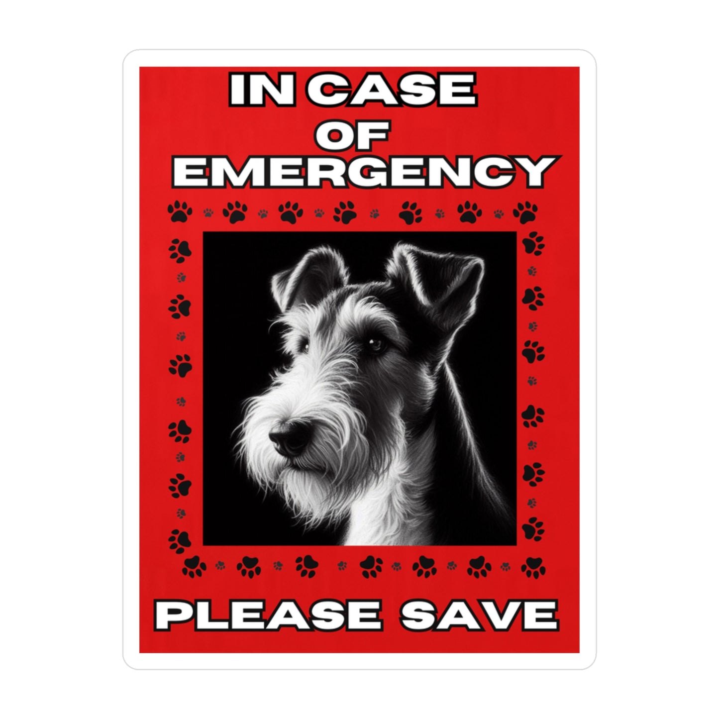 Pet Safety Rescue Vinyl Decal