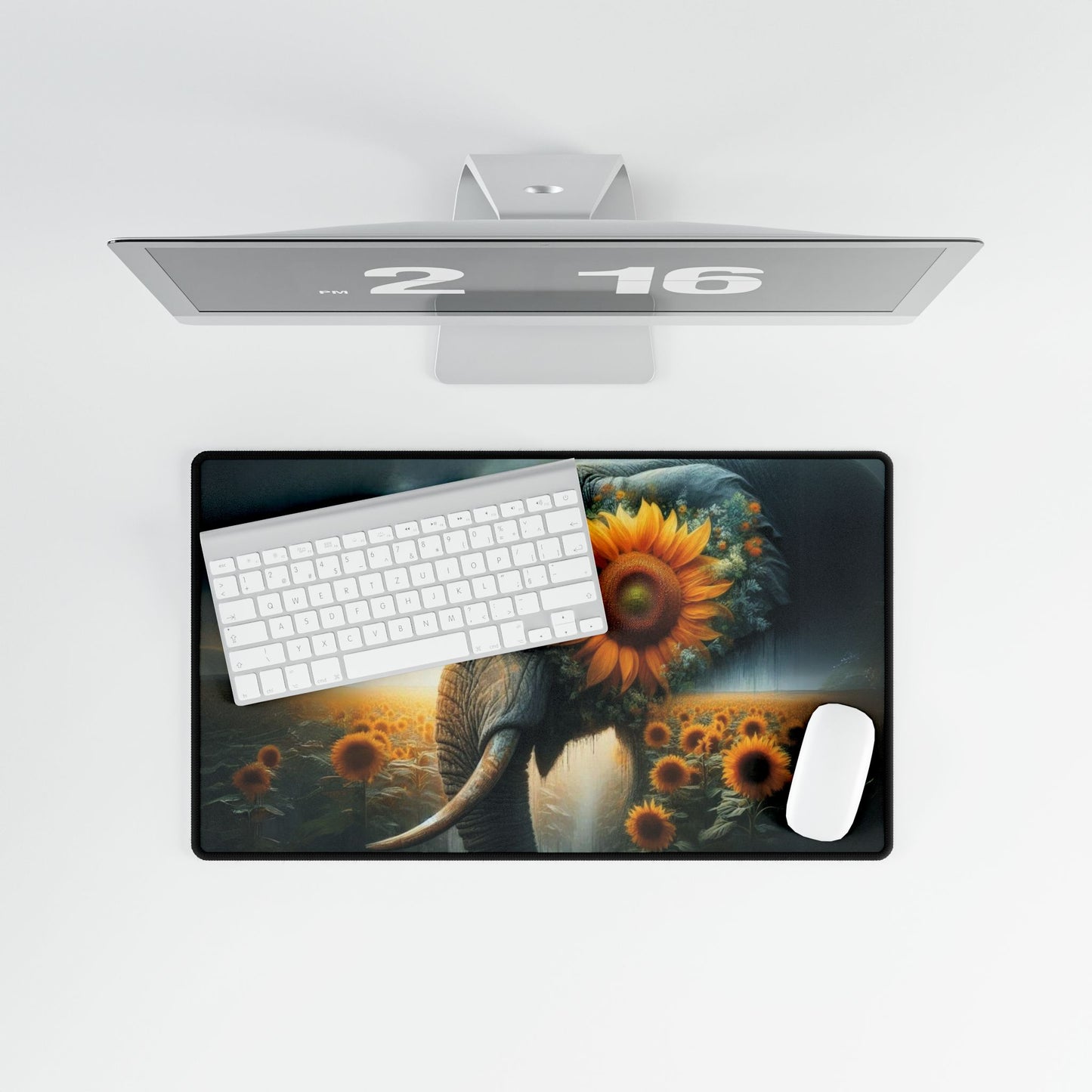 Sunflower Elephant Desk Mat