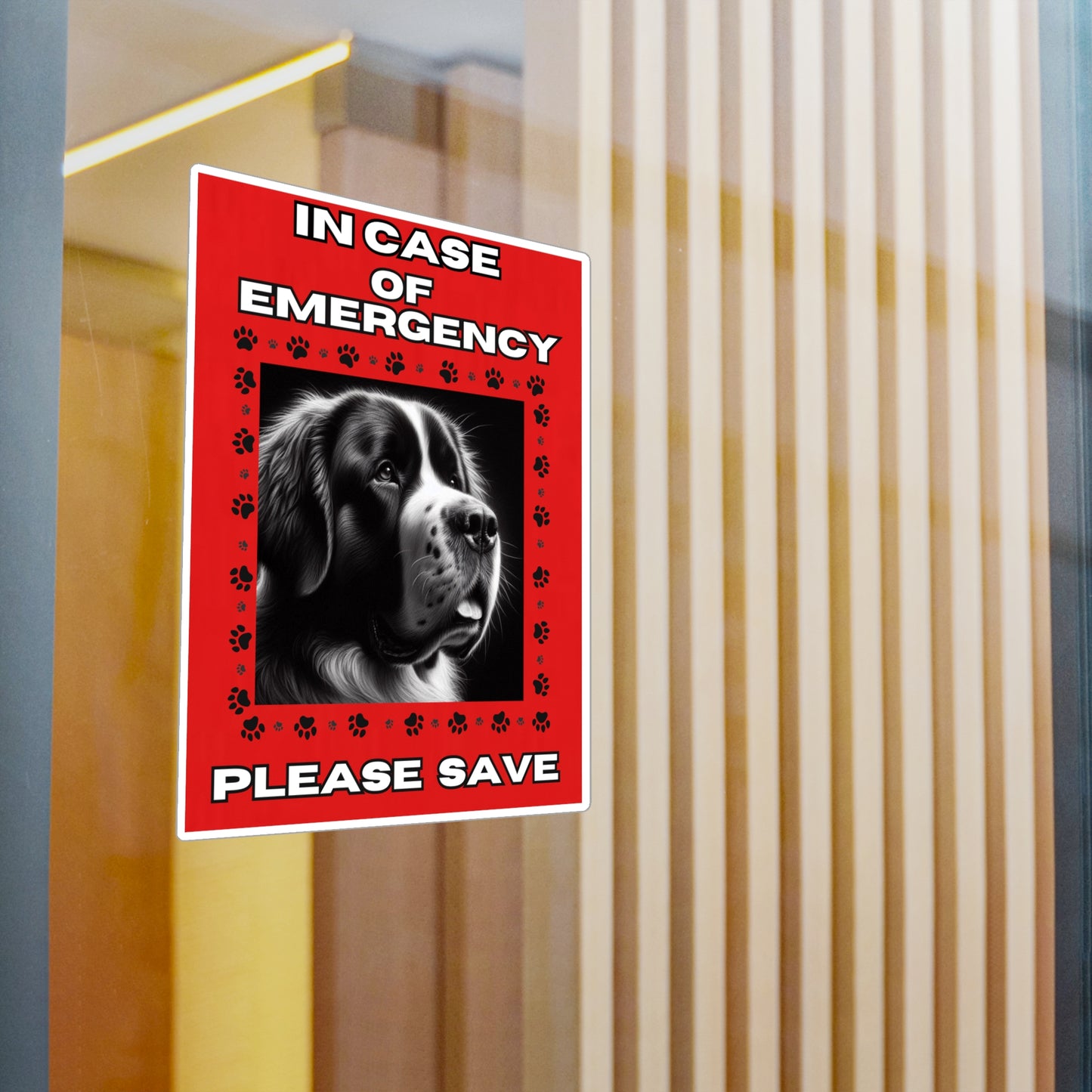 Pet Safety Rescue Vinyl Decal