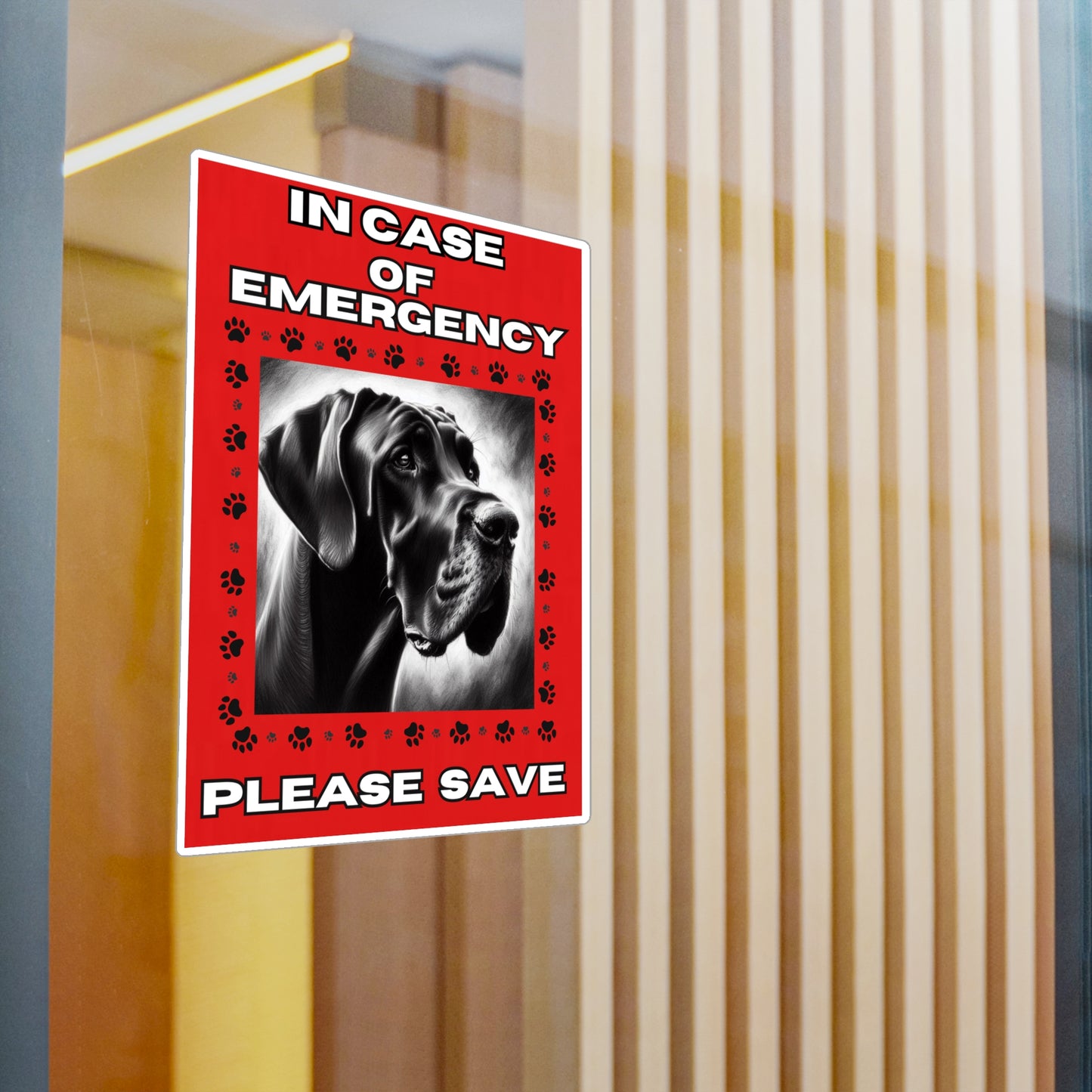 Pet Safety Rescue Vinyl Decal