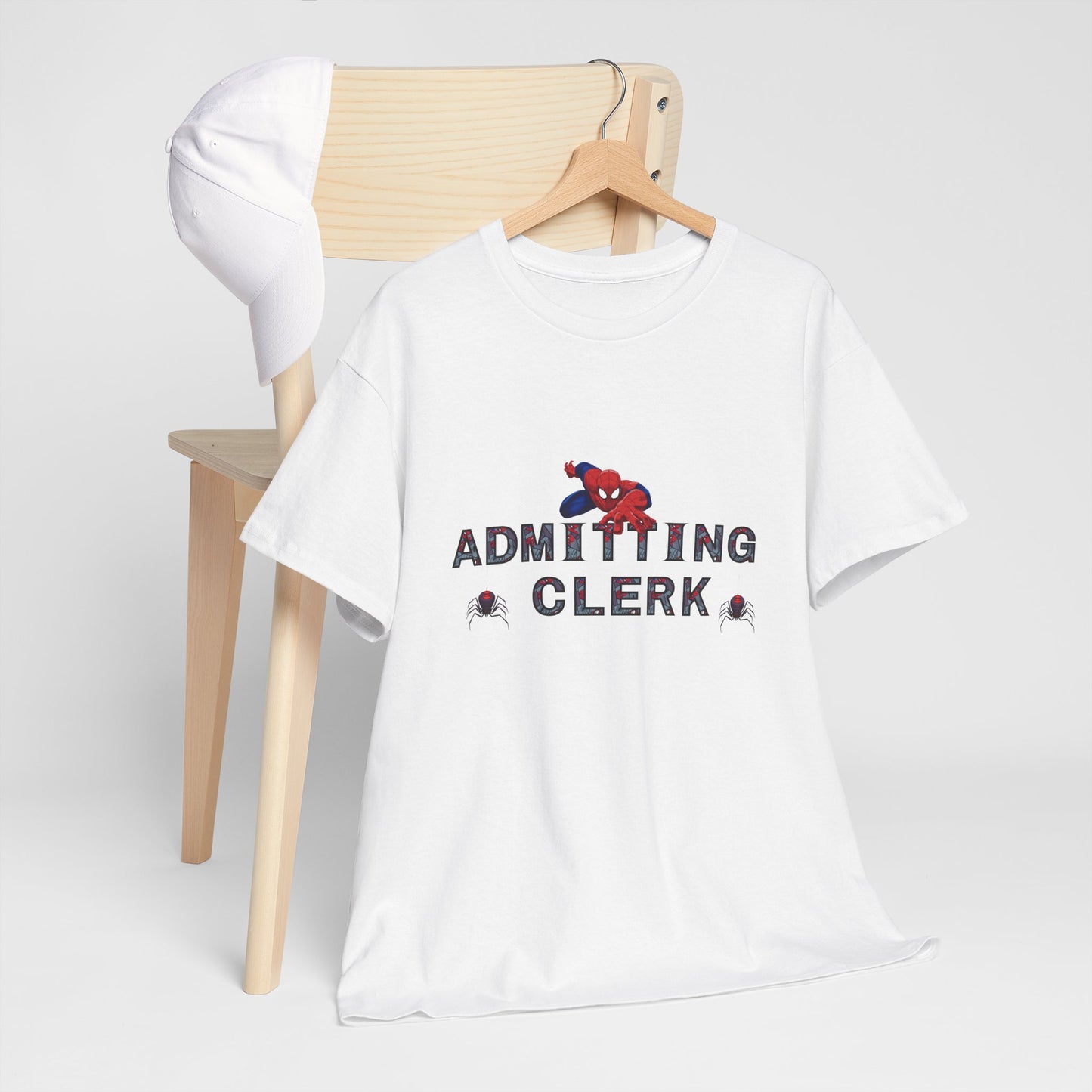 Admitting Clerk Spiderman Shirt