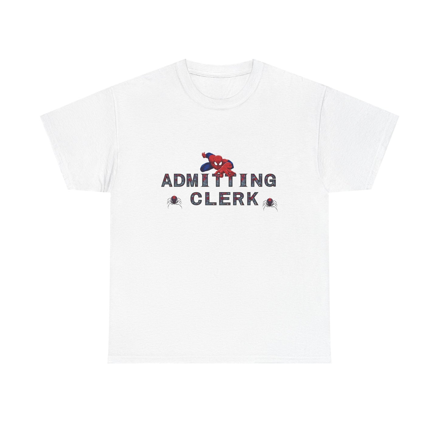 Admitting Clerk Spiderman Shirt
