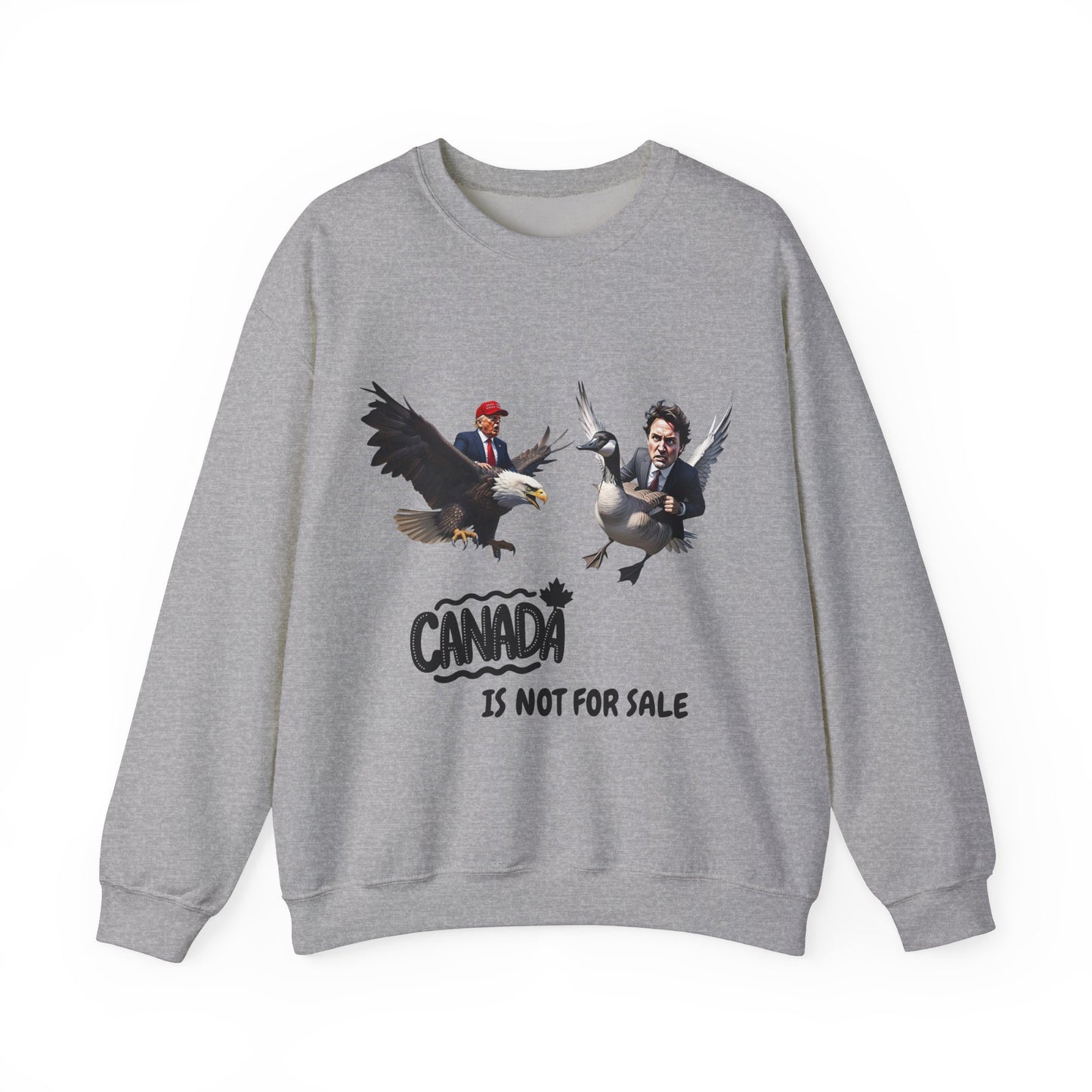 Bird Fight Canada Is Not For Sale Crewneck Sweatshirt