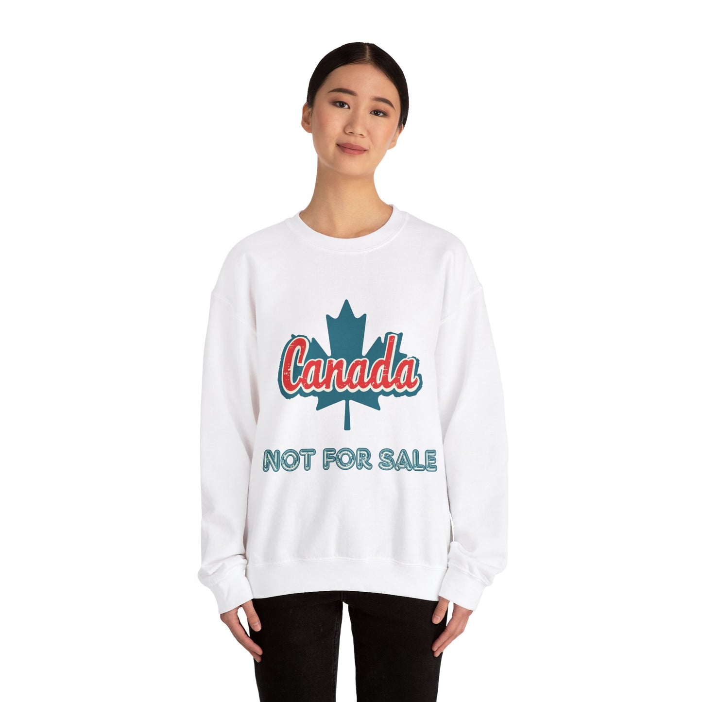 Maple Leaf Canada Not For Sale Crewneck Sweatshirt