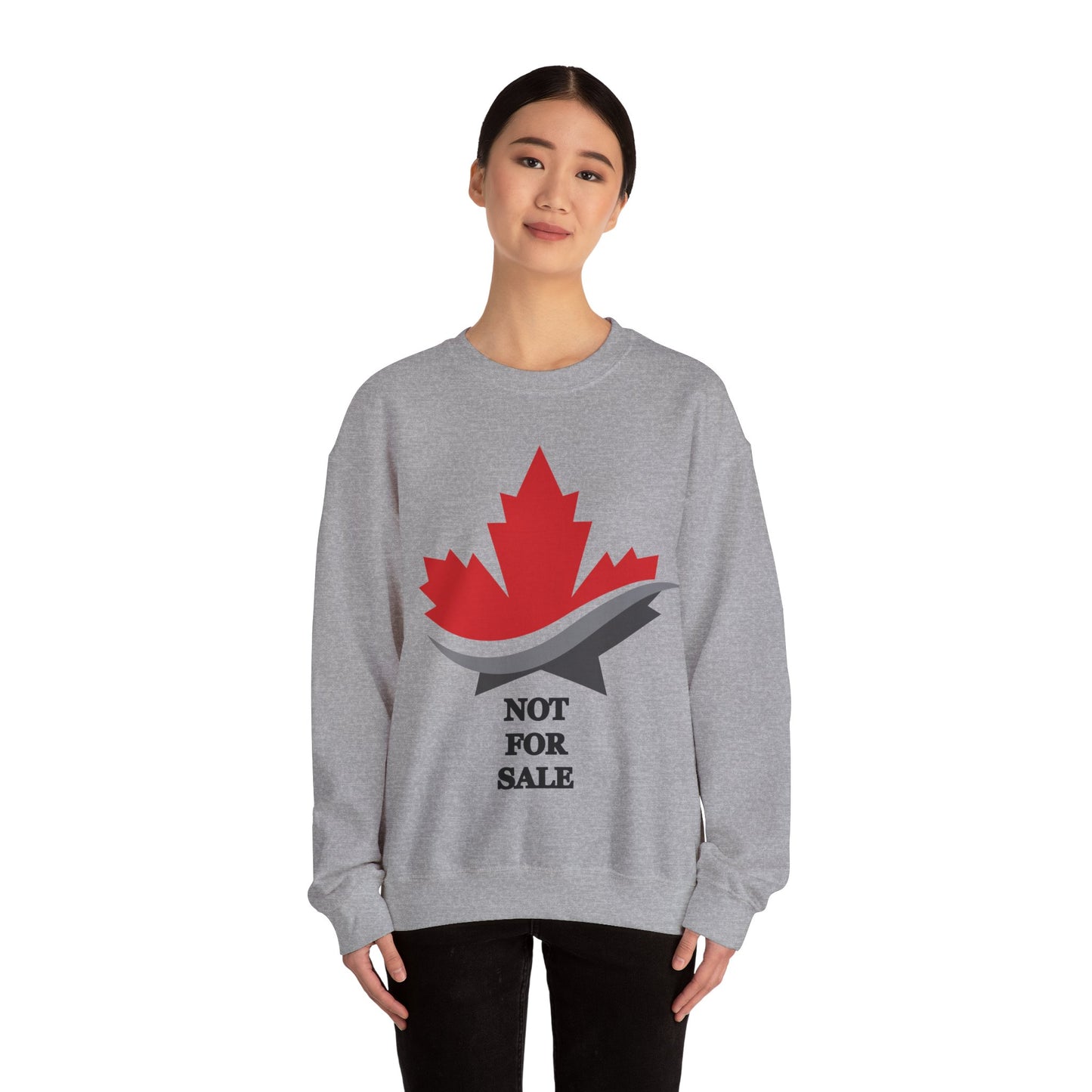 Maple Leaf Canada Not For Sale Crewneck Sweatshirt