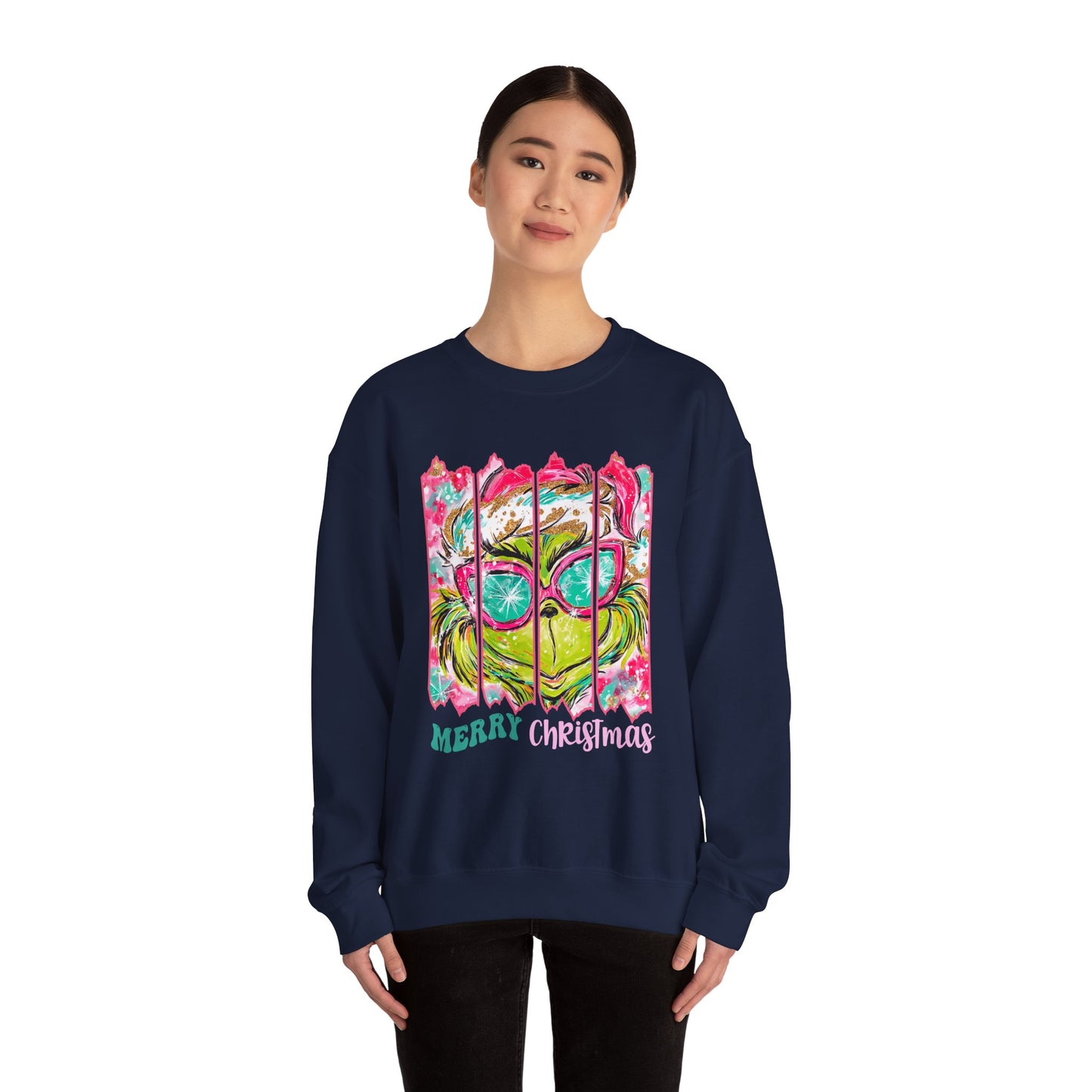 Merry Christmas Grinch Unisex Heavy Blend™ Crewneck Sweatshirt