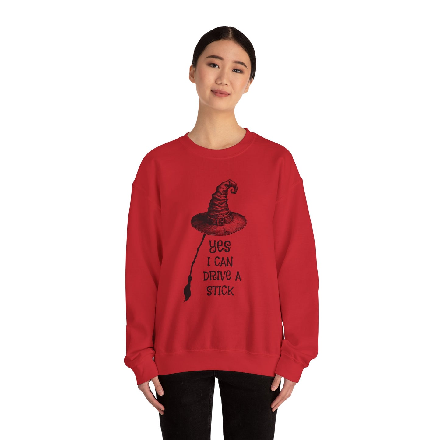 Yes I Can Drive A Stick Unisex Heavy Blend™ Crewneck Sweatshirt