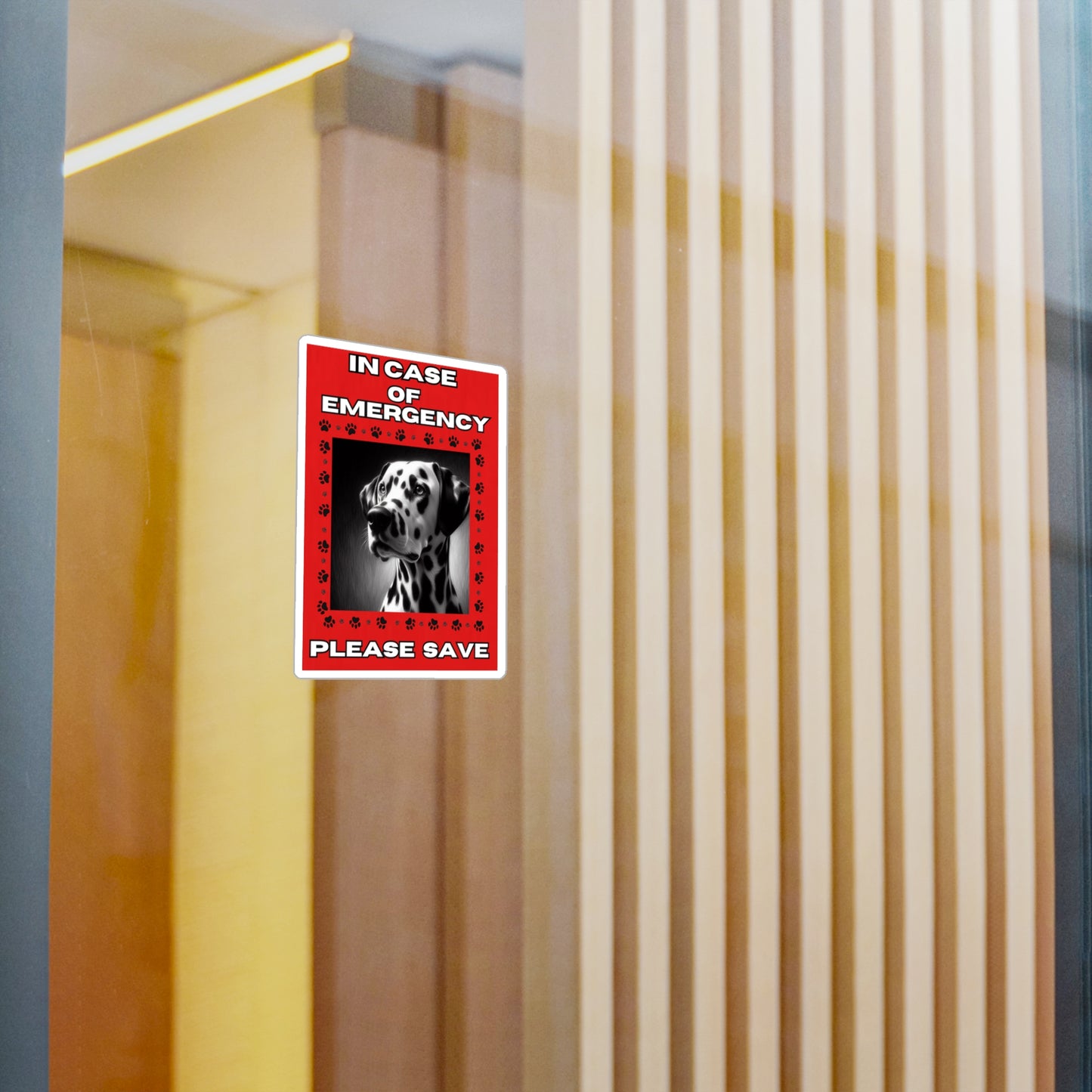 Pet Safety Rescue Vinyl Decal