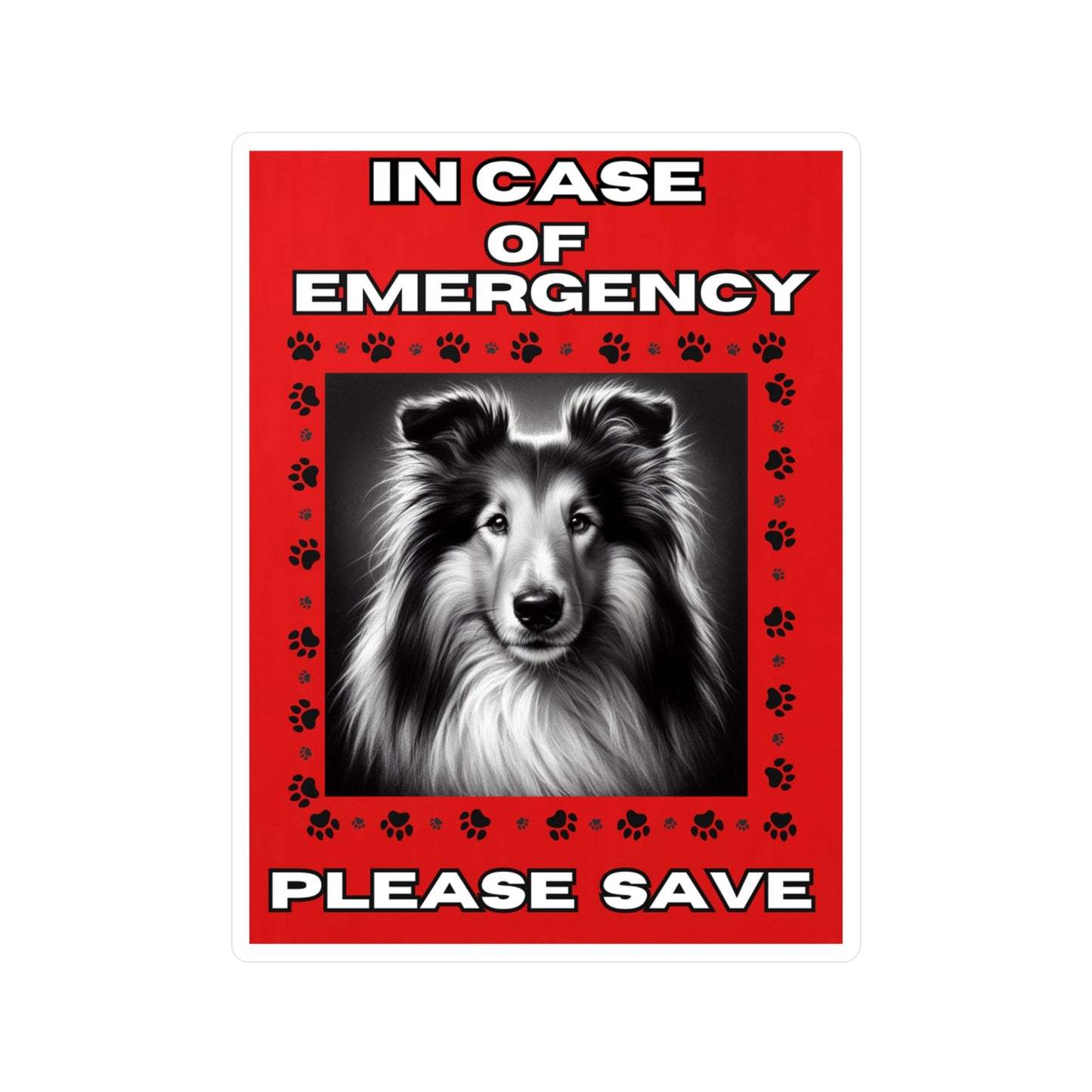 Pet Safety Rescue Vinyl Decal