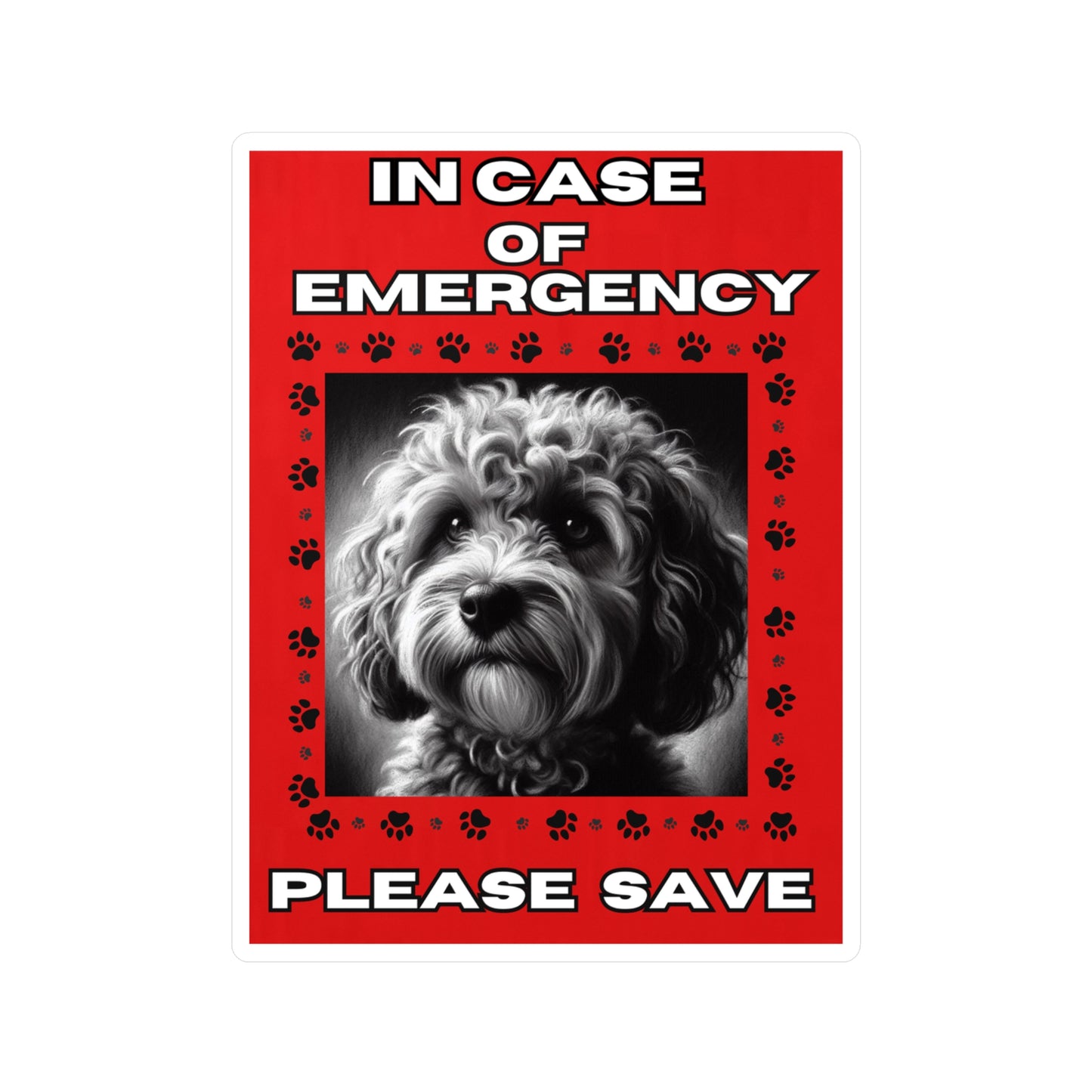 Pet Safety Rescue Vinyl Decal