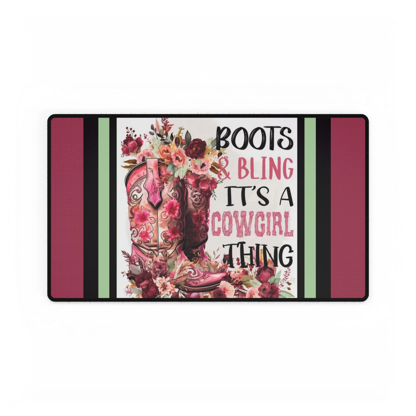 Boot & Bling Desk Mat