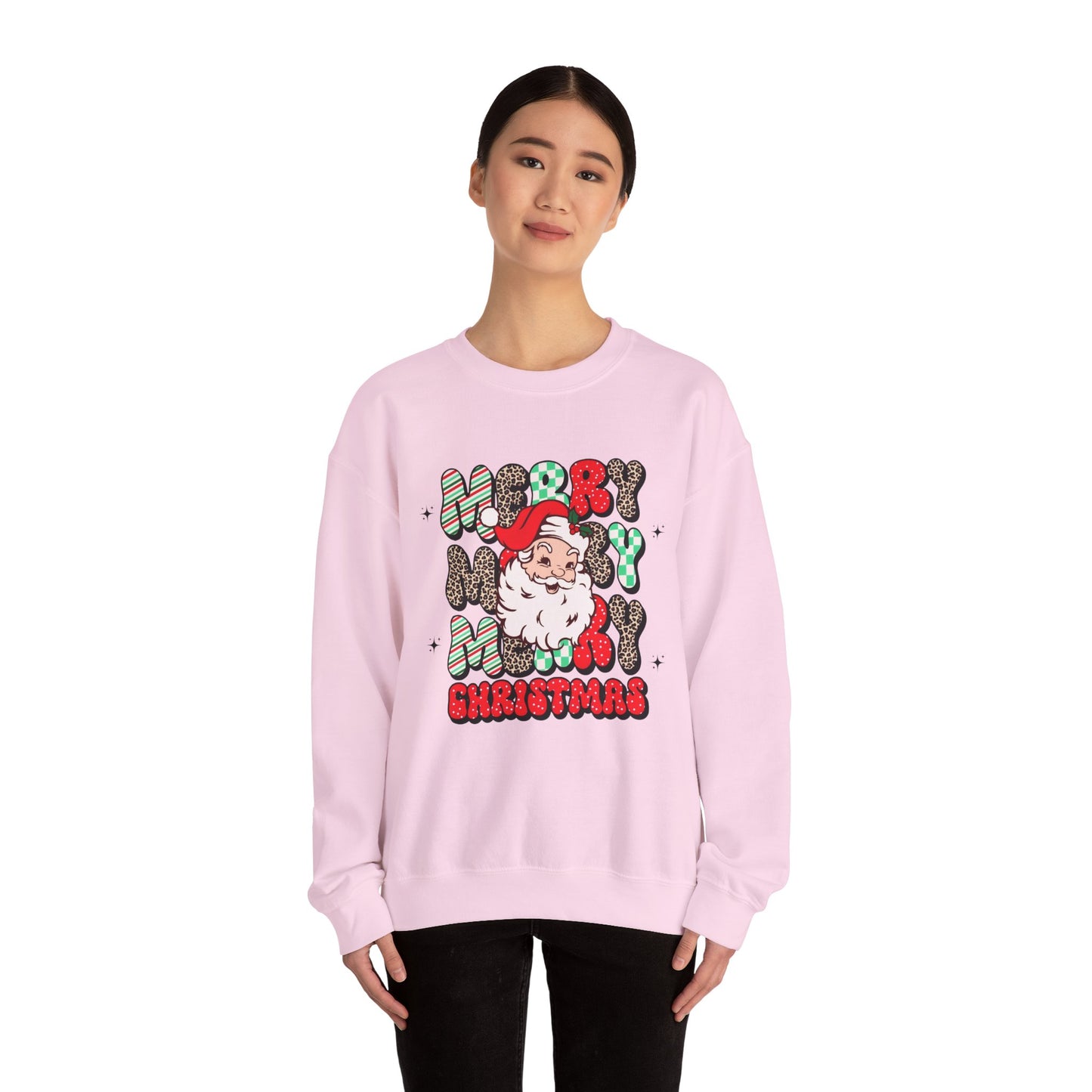 Merry Merry Christmas Unisex Heavy Blend™ Crewneck Sweatshirt