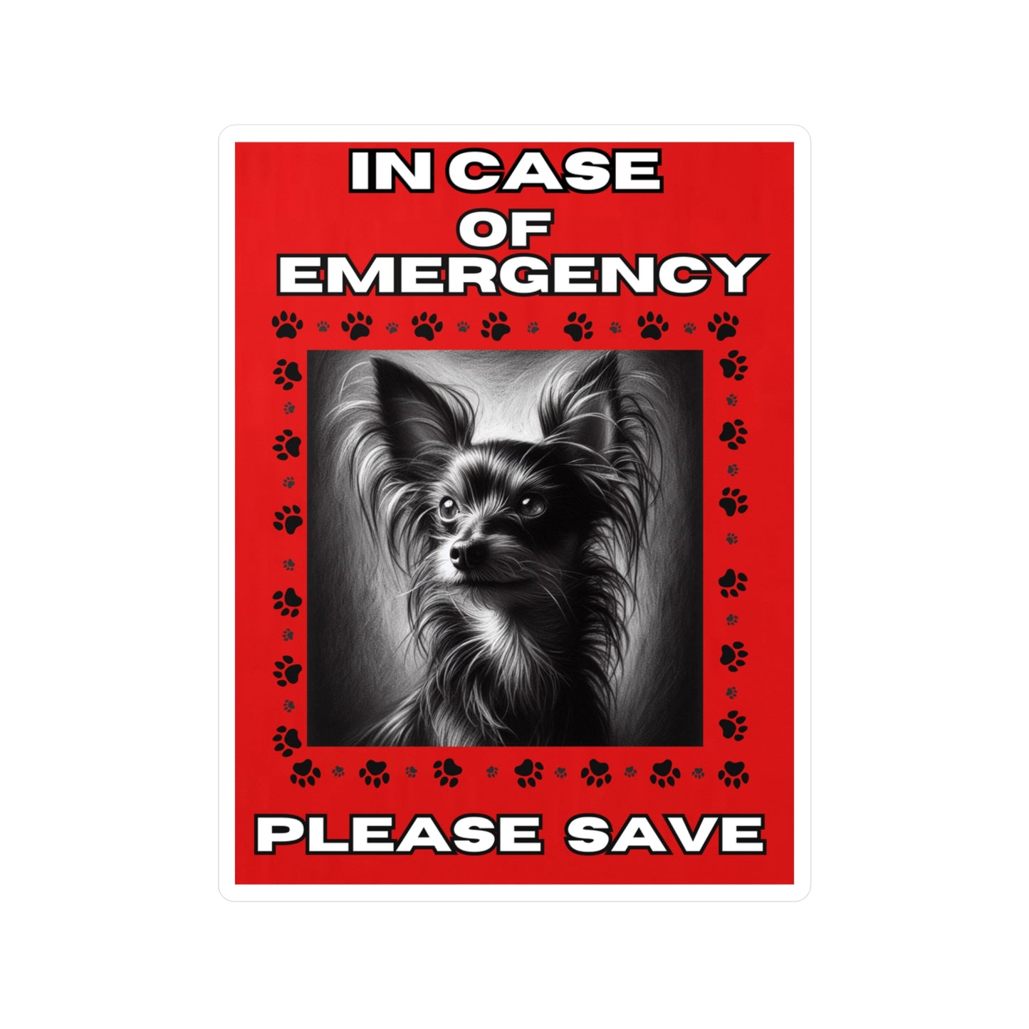 Pet Safety Rescue Vinyl Decal