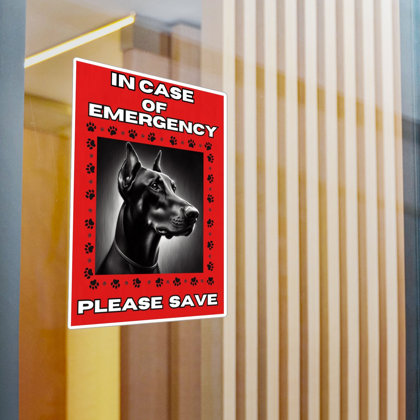 Pet Safety Rescue Vinyl Decal