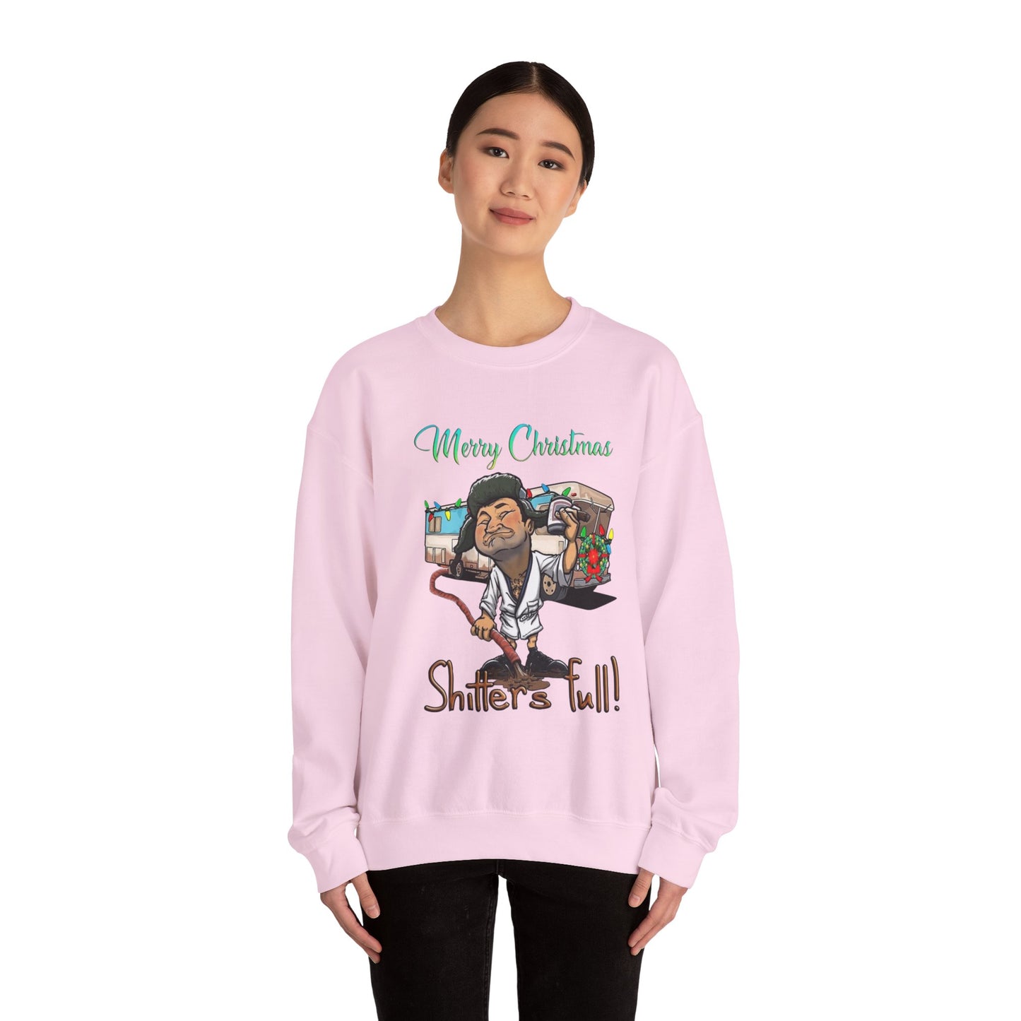 Merry Christmas Shitters Full! Unisex Heavy Blend™ Crewneck Sweatshirt