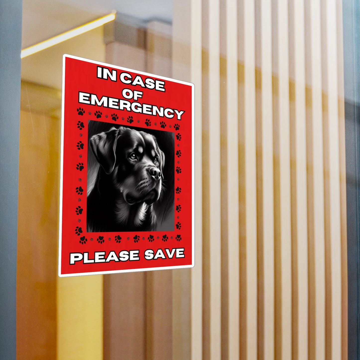 Pet Safety Rescue Vinyl Decal