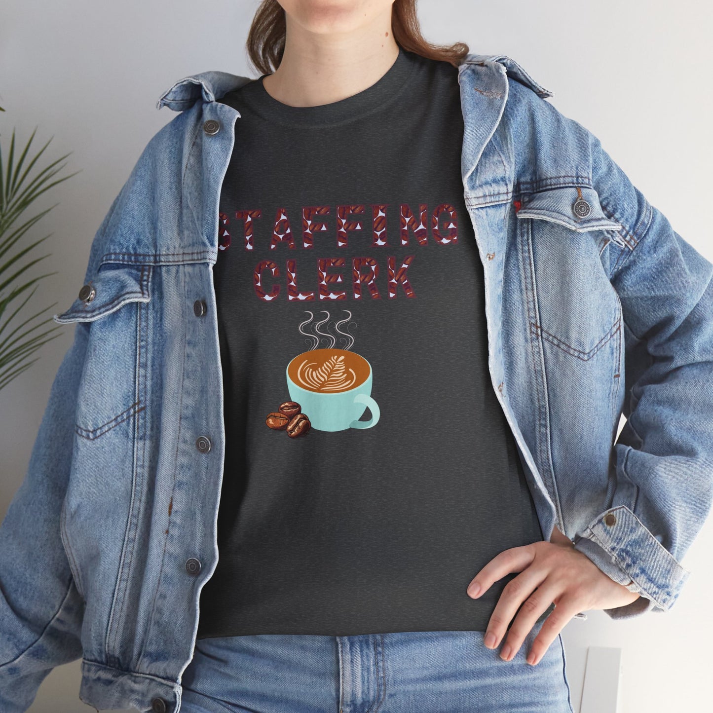 Staffing Clerk Unisex Heavy Cotton Tee