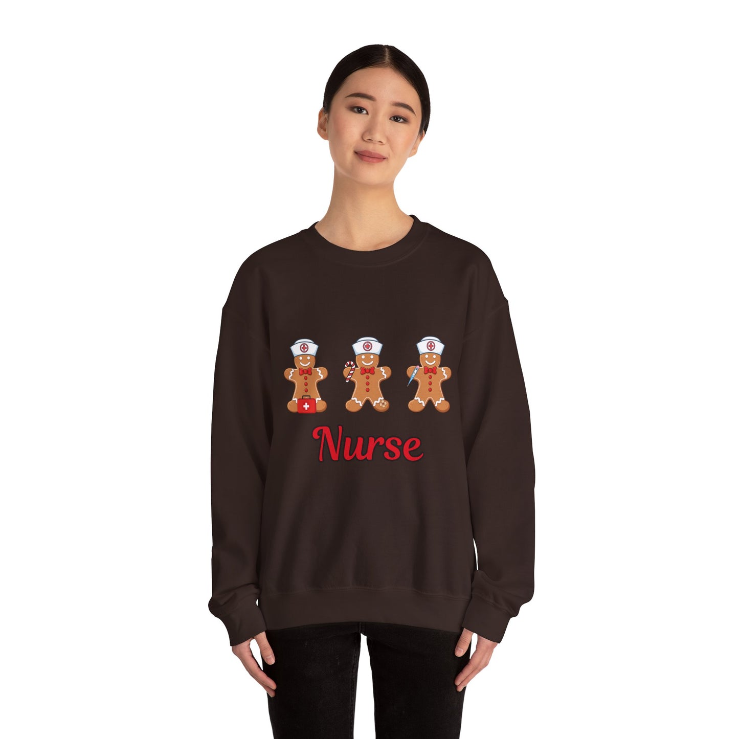 Nurse Gingerbread Unisex Heavy Blend™ Crewneck Sweatshirt