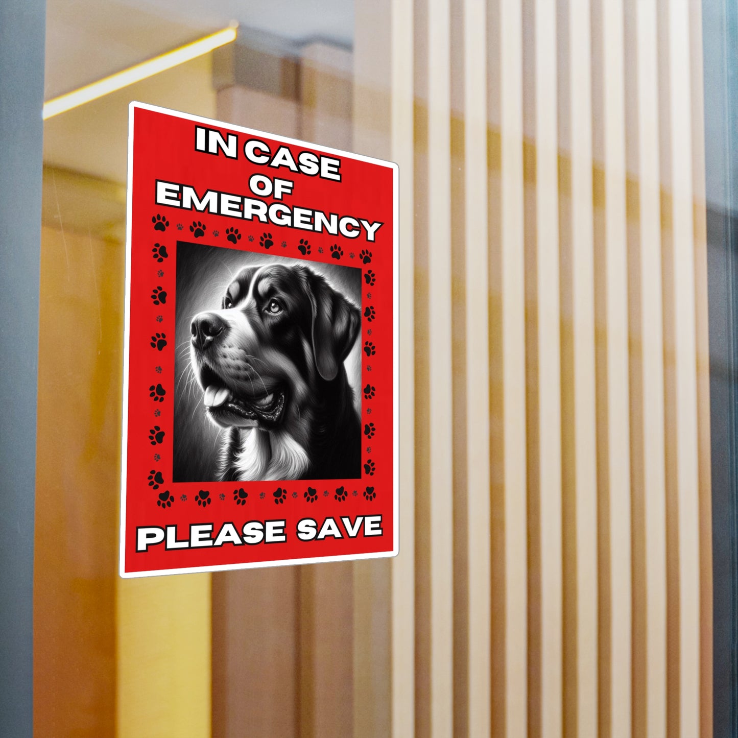 Pet Safety Rescue Vinyl Decal