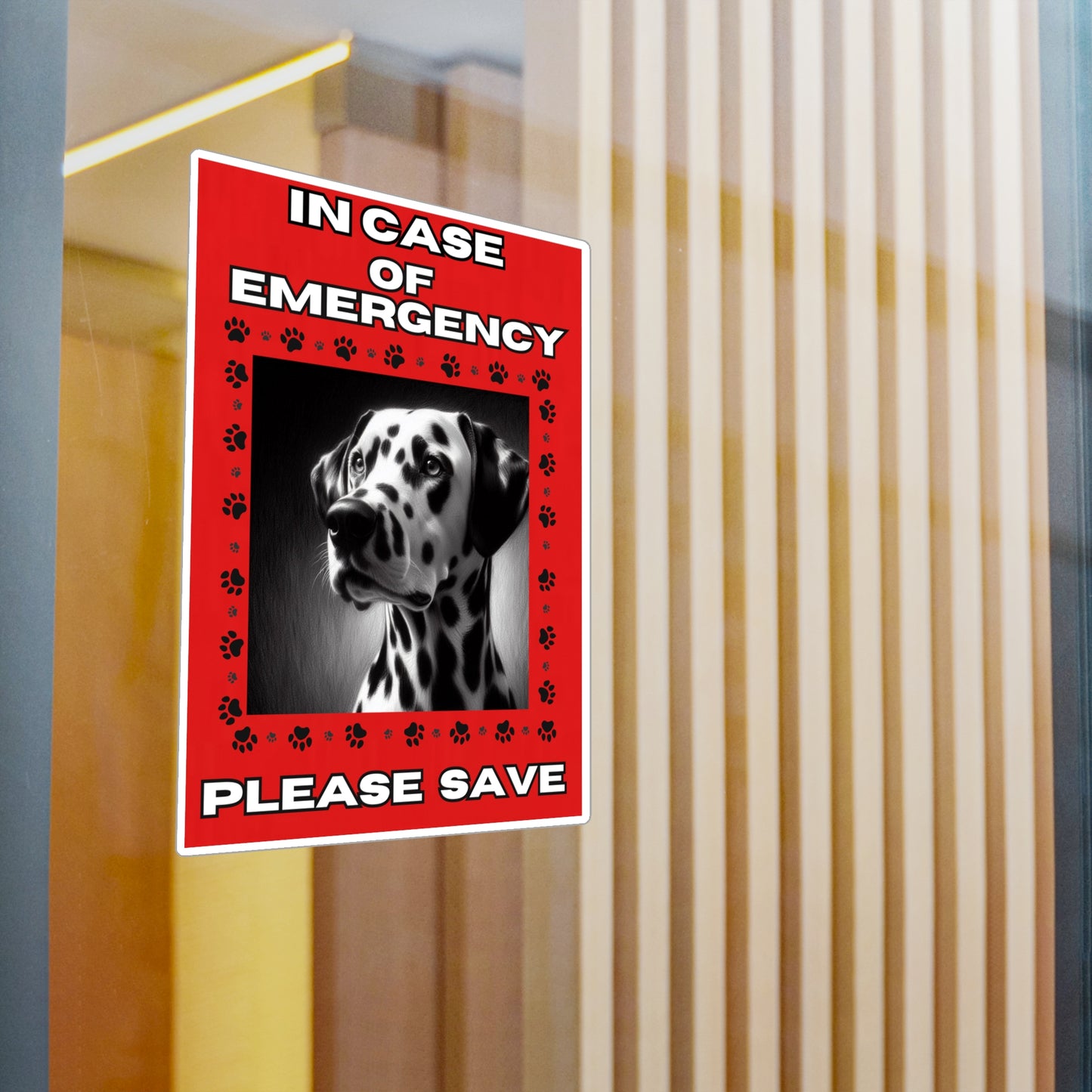 Pet Safety Rescue Vinyl Decal