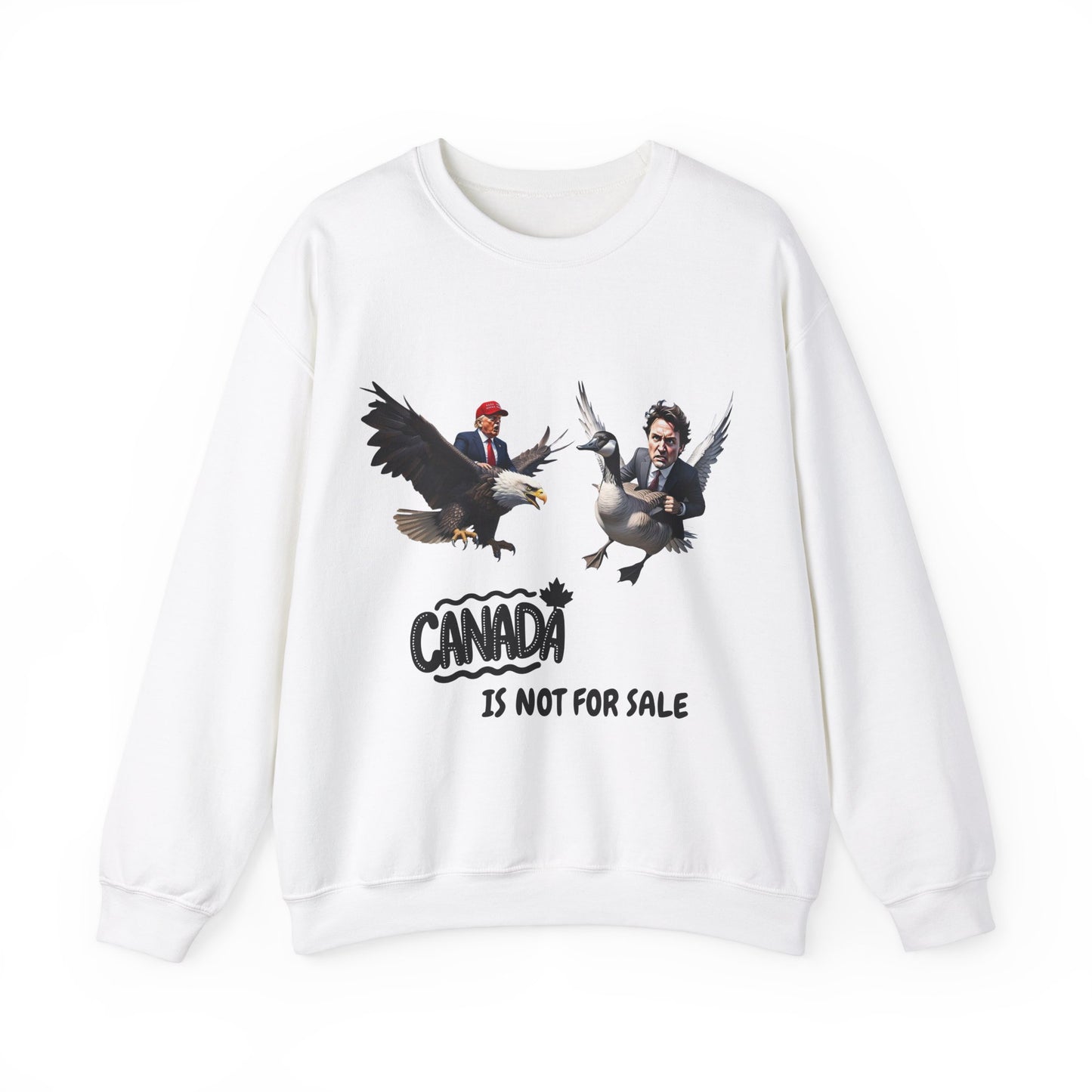 Bird Fight Canada Is Not For Sale Crewneck Sweatshirt