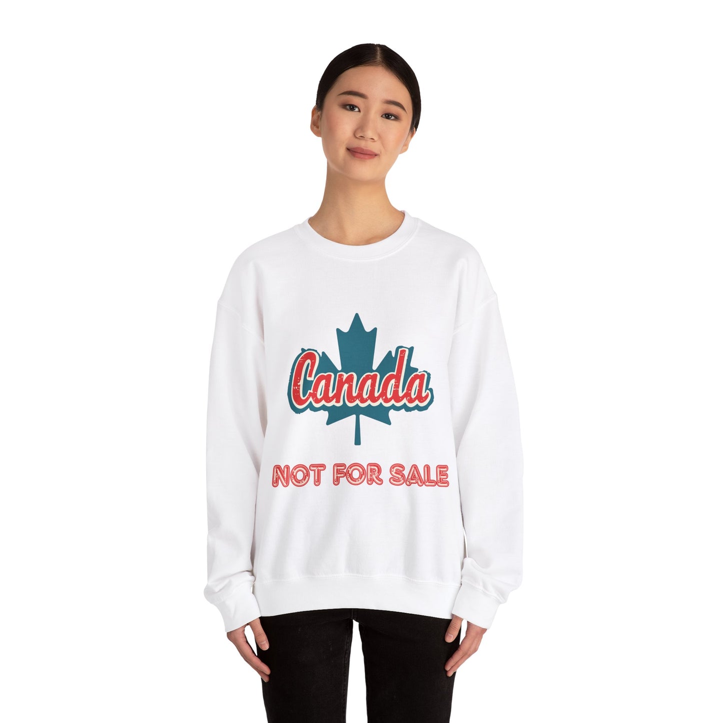 Maple Leaf Canada Not For Sale Crewneck Sweatshirt