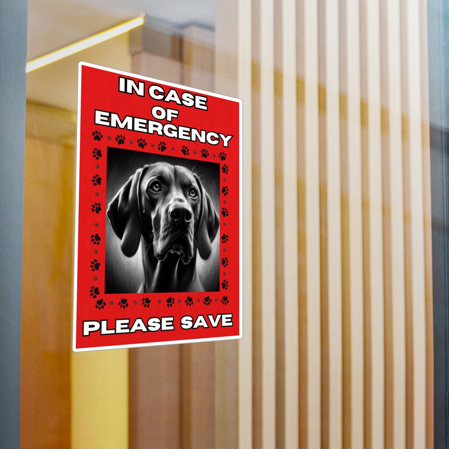 Pet Safety Rescue Vinyl Decal