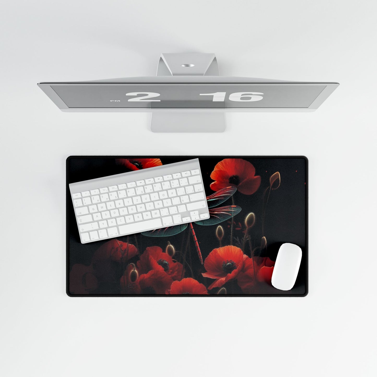 Poppy Dragonfly Desk Mat