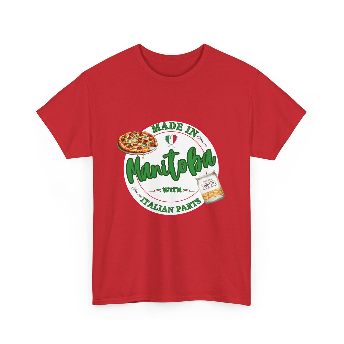 Made In Manitoba With Italian Parts Unisex Heavy Cotton Tee