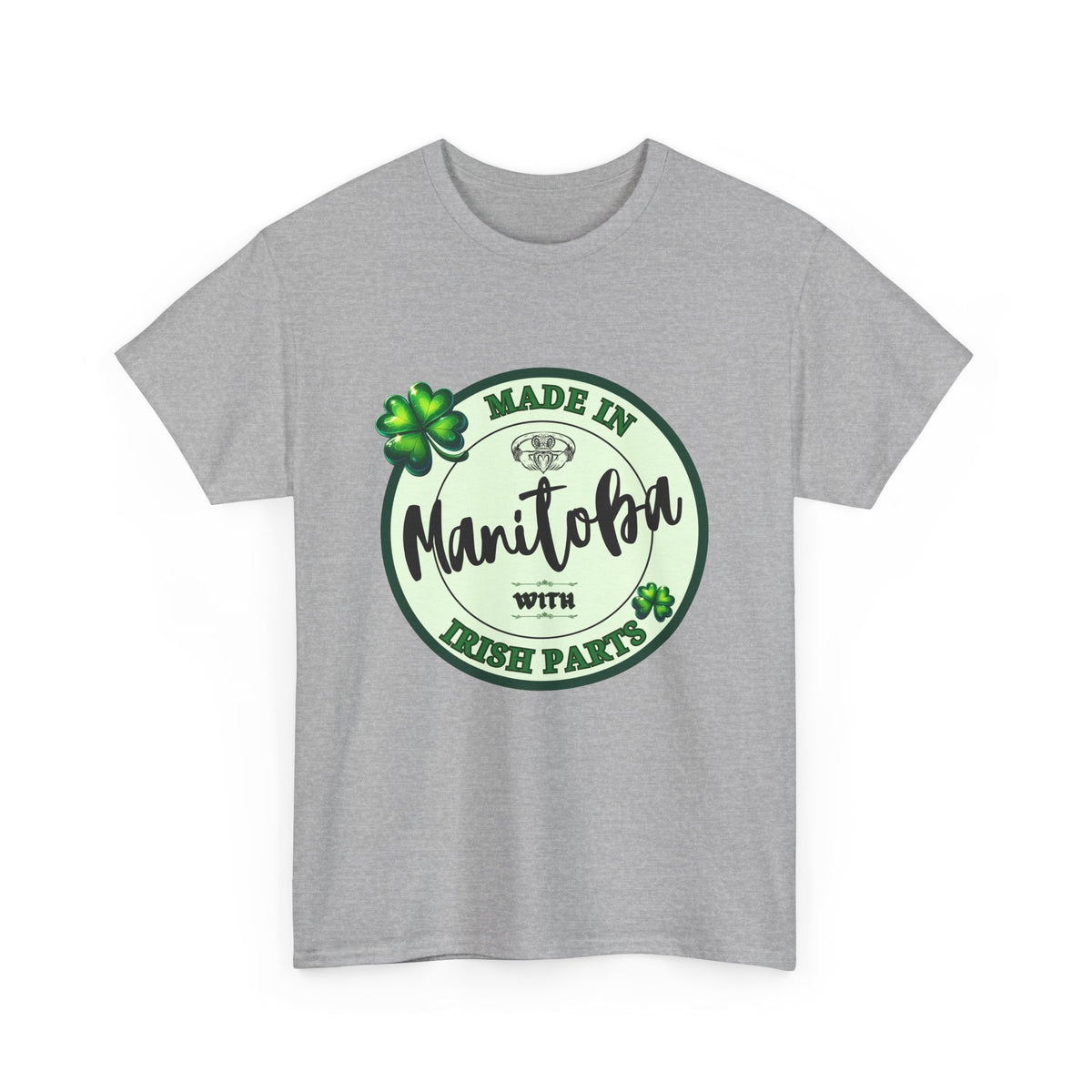 Made In Manitoba With Irish Parts Unisex Heavy Cotton Tee