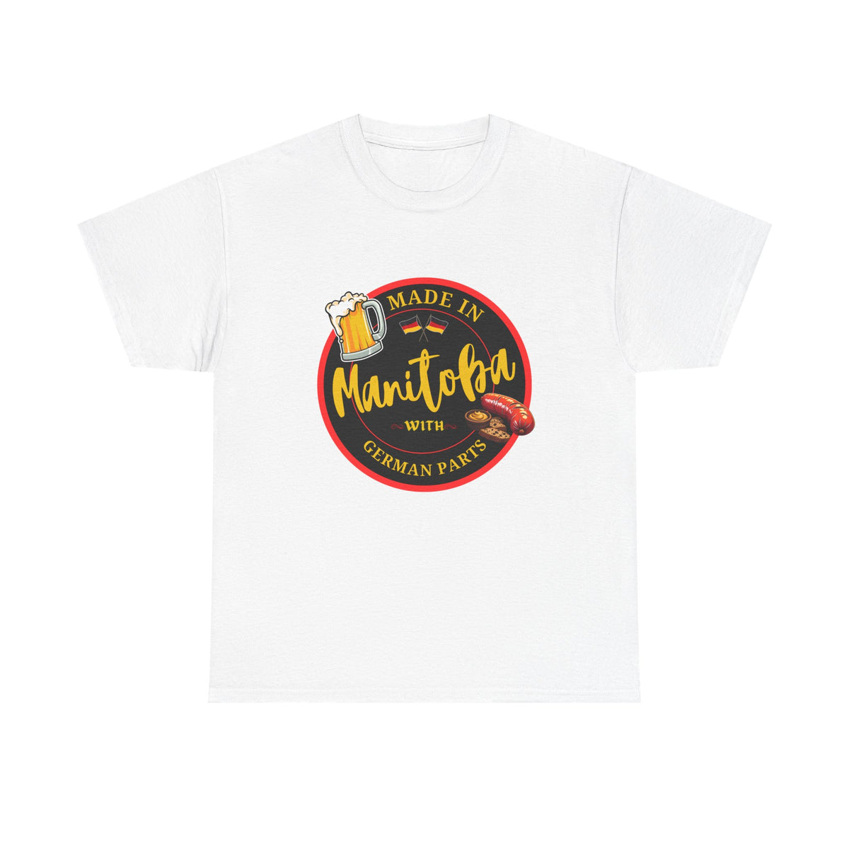 Made In Manitoba With German Parts Unisex Heavy Cotton Tee
