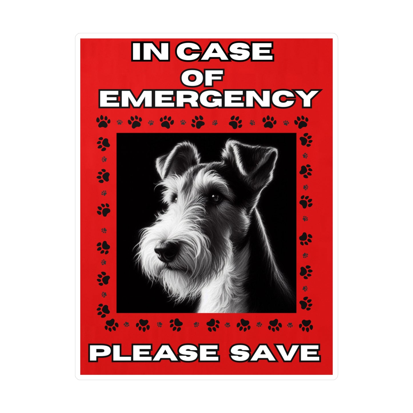 Pet Safety Rescue Vinyl Decal