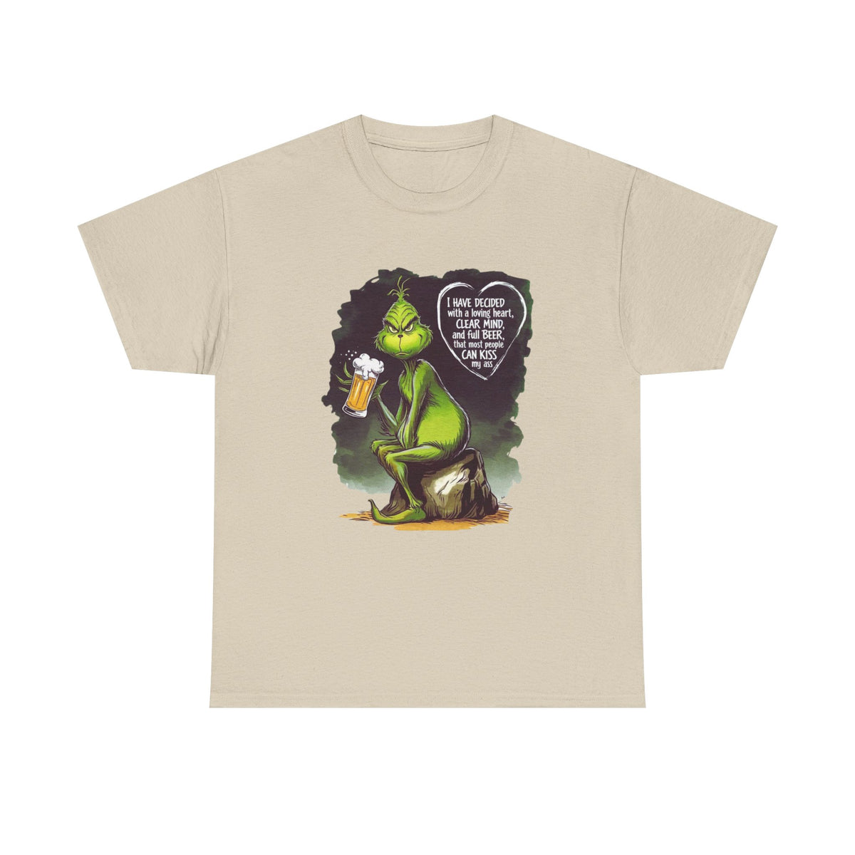I Have Decided Grinch Unisex Heavy Cotton Tee