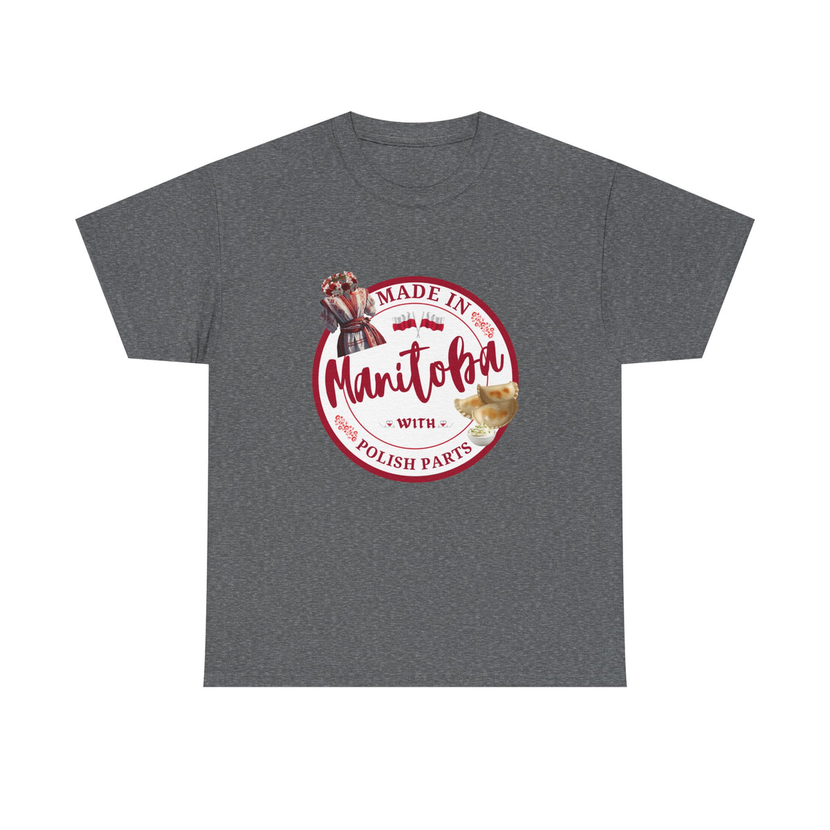 Made In Manitoba With Polish Parts Unisex Heavy Cotton Tee