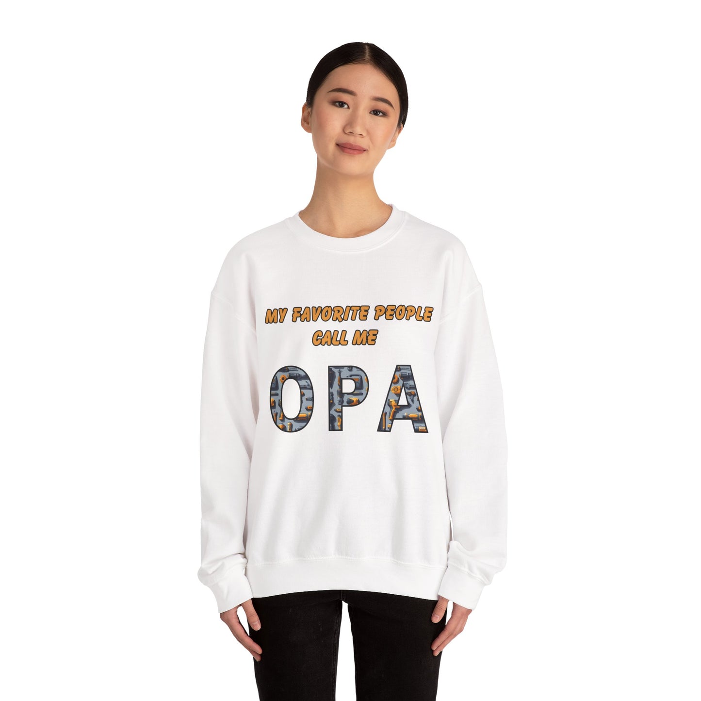 My Favorite People Call Me Opa Unisex Heavy Blend™ Crewneck Sweatshirt