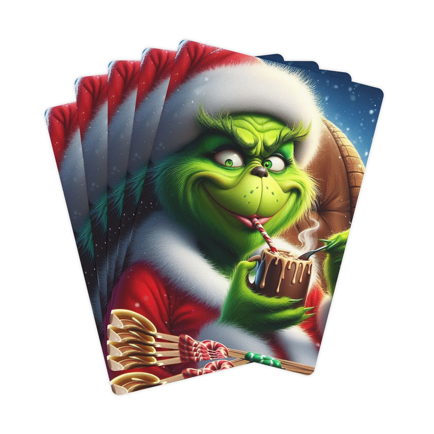 Grinch Poker Cards