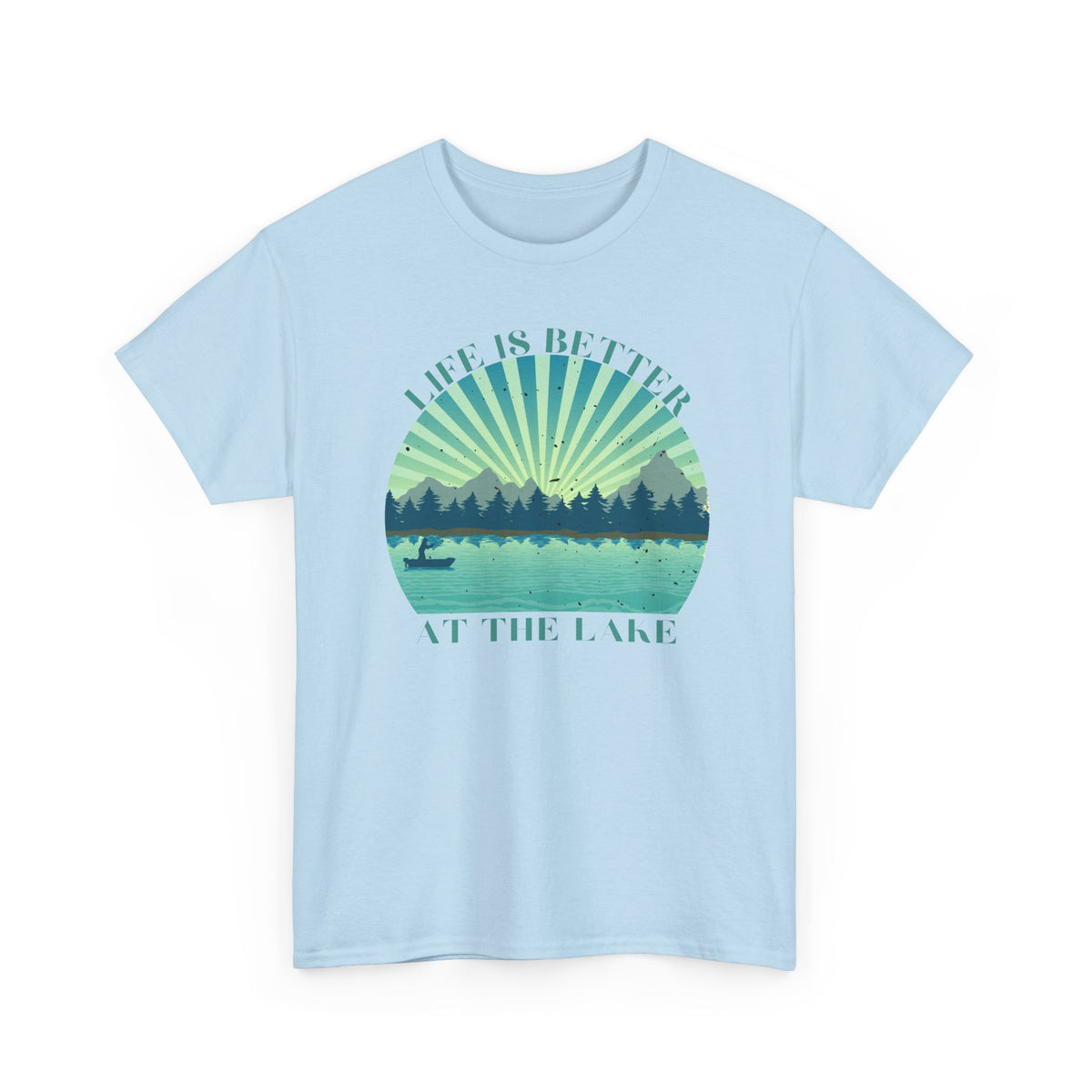 Life Is Better At The Lake Unisex Heavy Cotton Tee