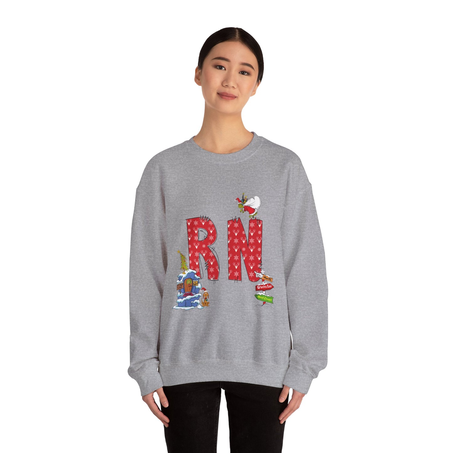 RN Grinch Unisex Heavy Blend™ Crewneck Sweatshirt
