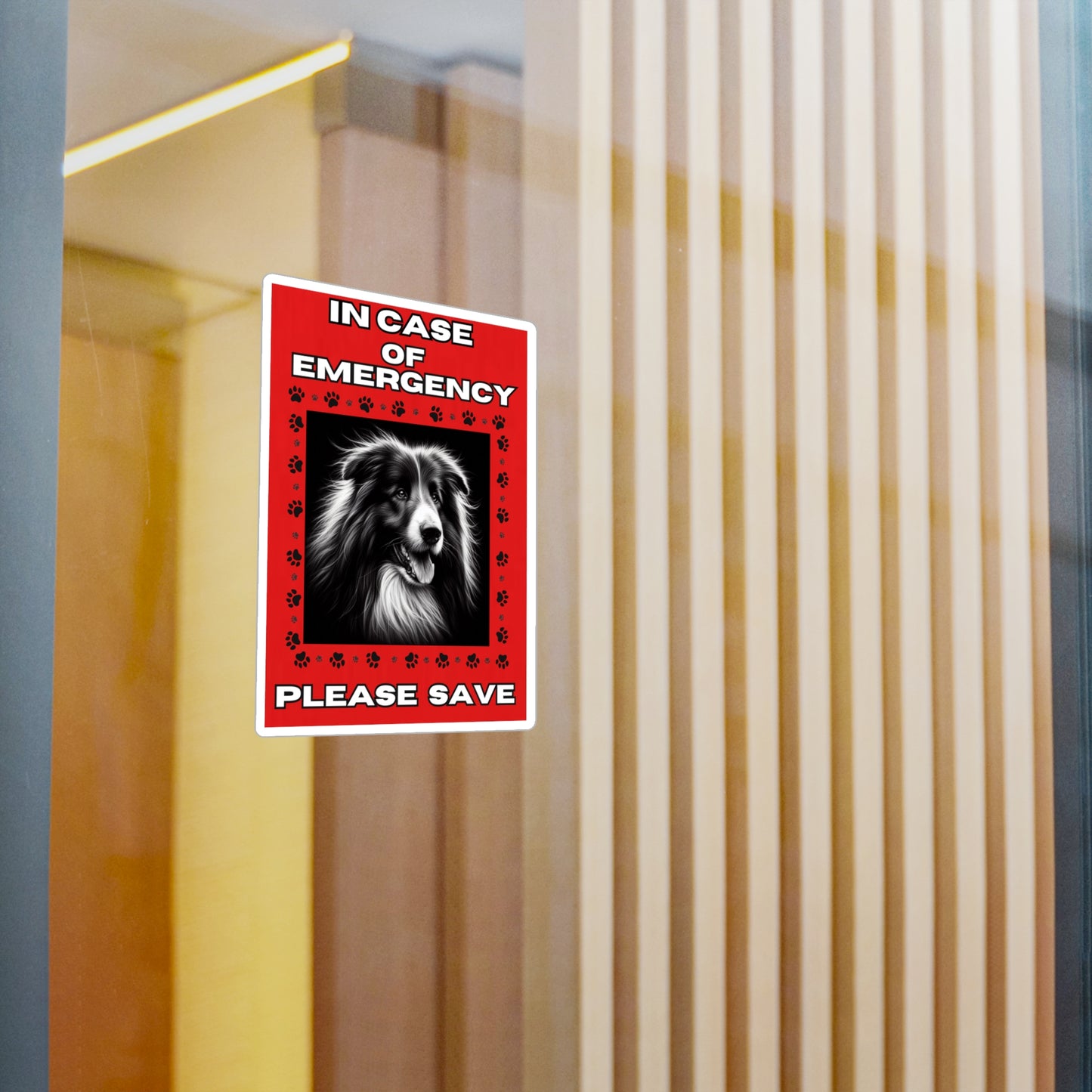 Pet Safety Rescue Vinyl Decal