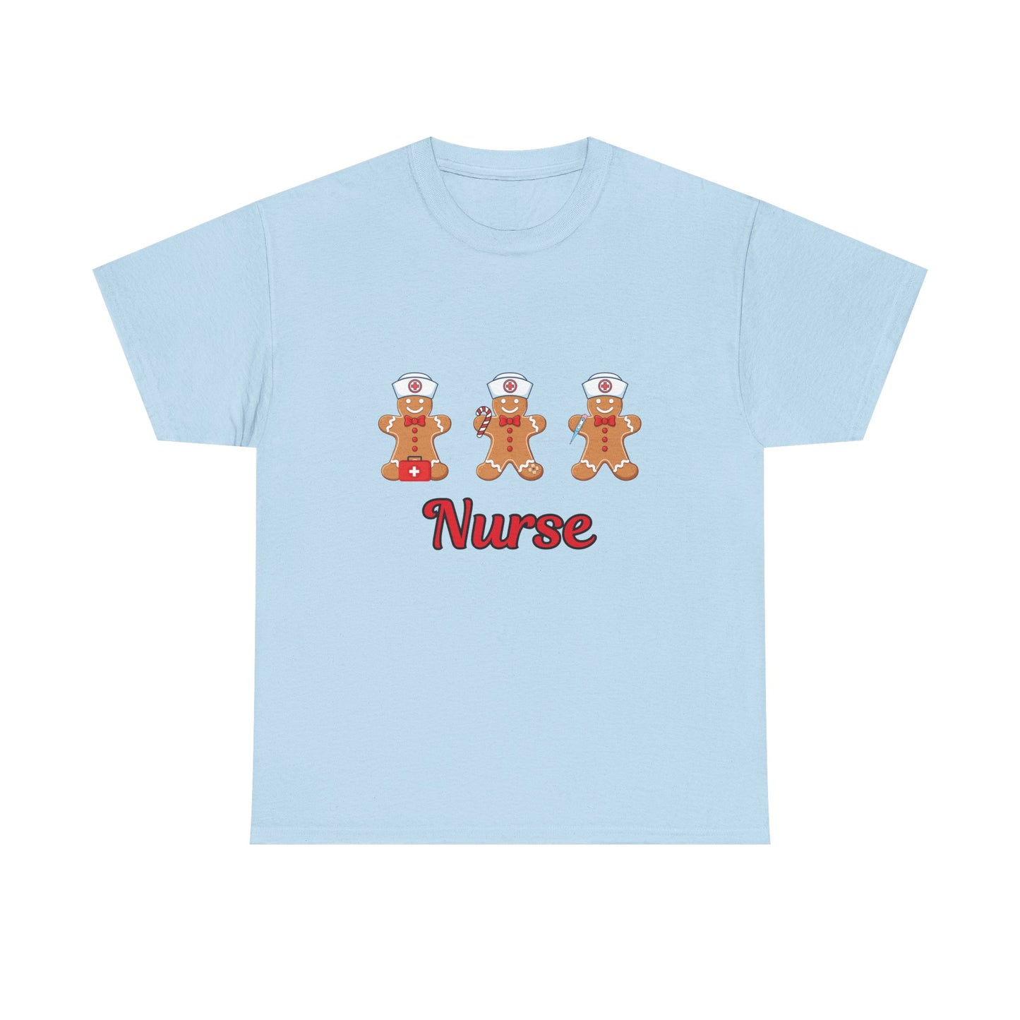 Nurse Gingerbread Unisex Heavy Cotton Tee