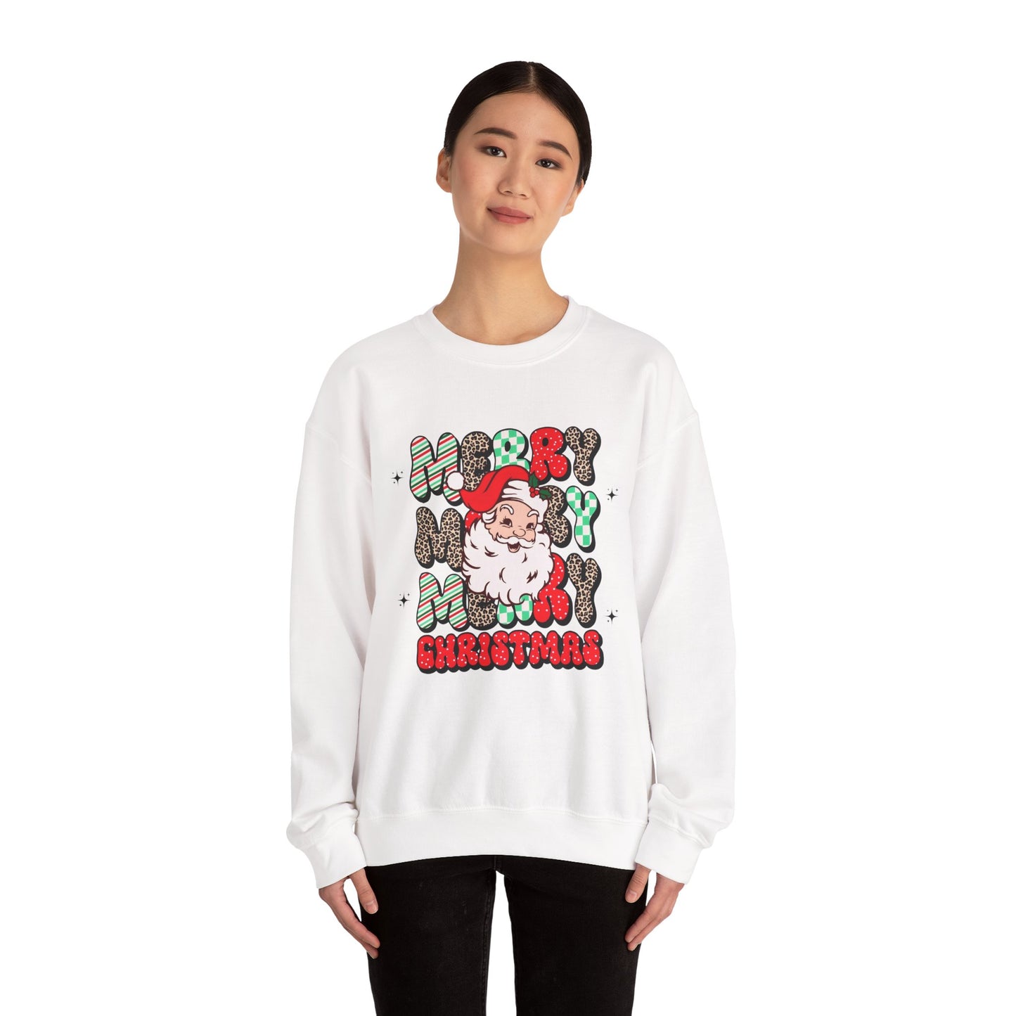 Merry Merry Christmas Unisex Heavy Blend™ Crewneck Sweatshirt