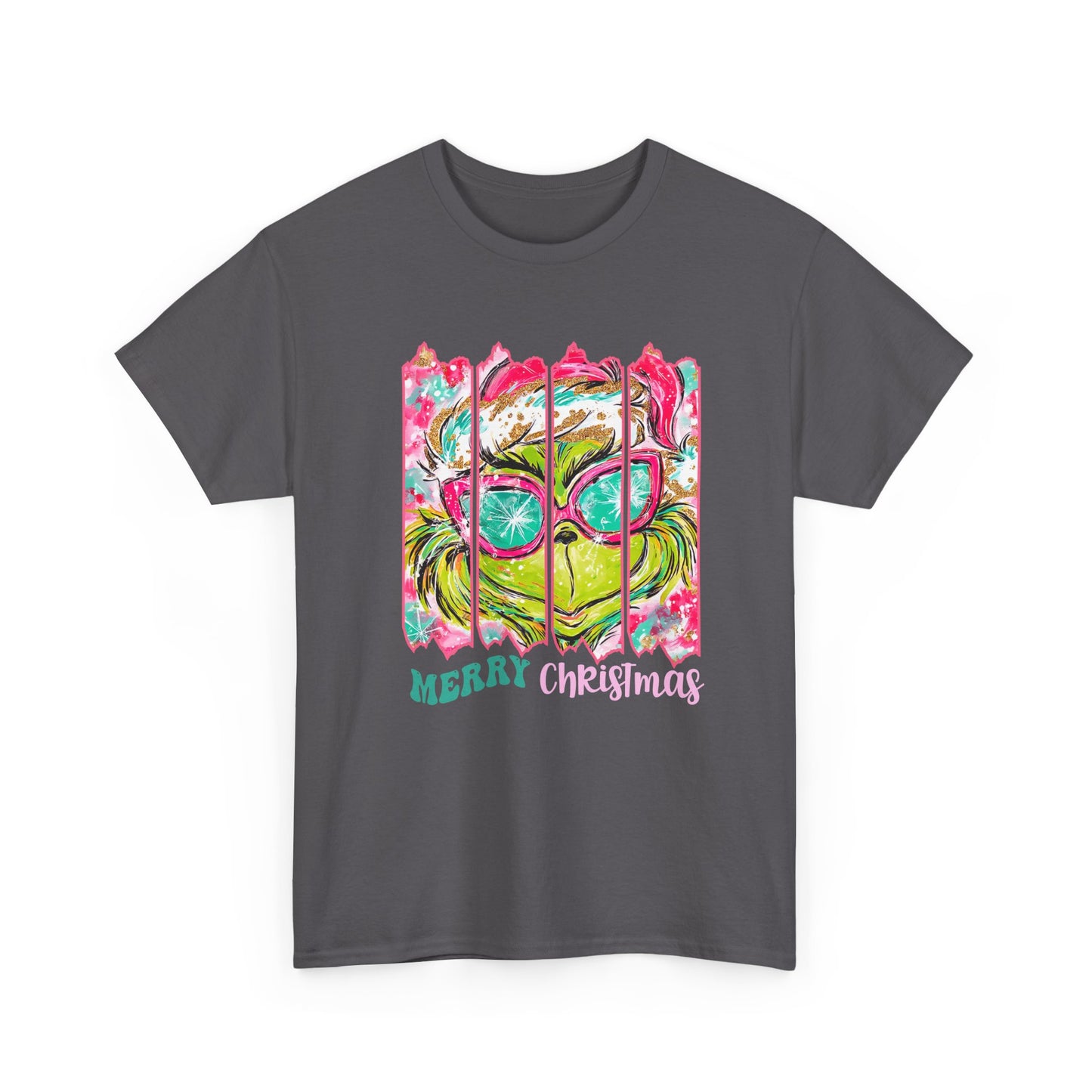 Merry Christmas Grinch Unisex Heavy Cotton Tee