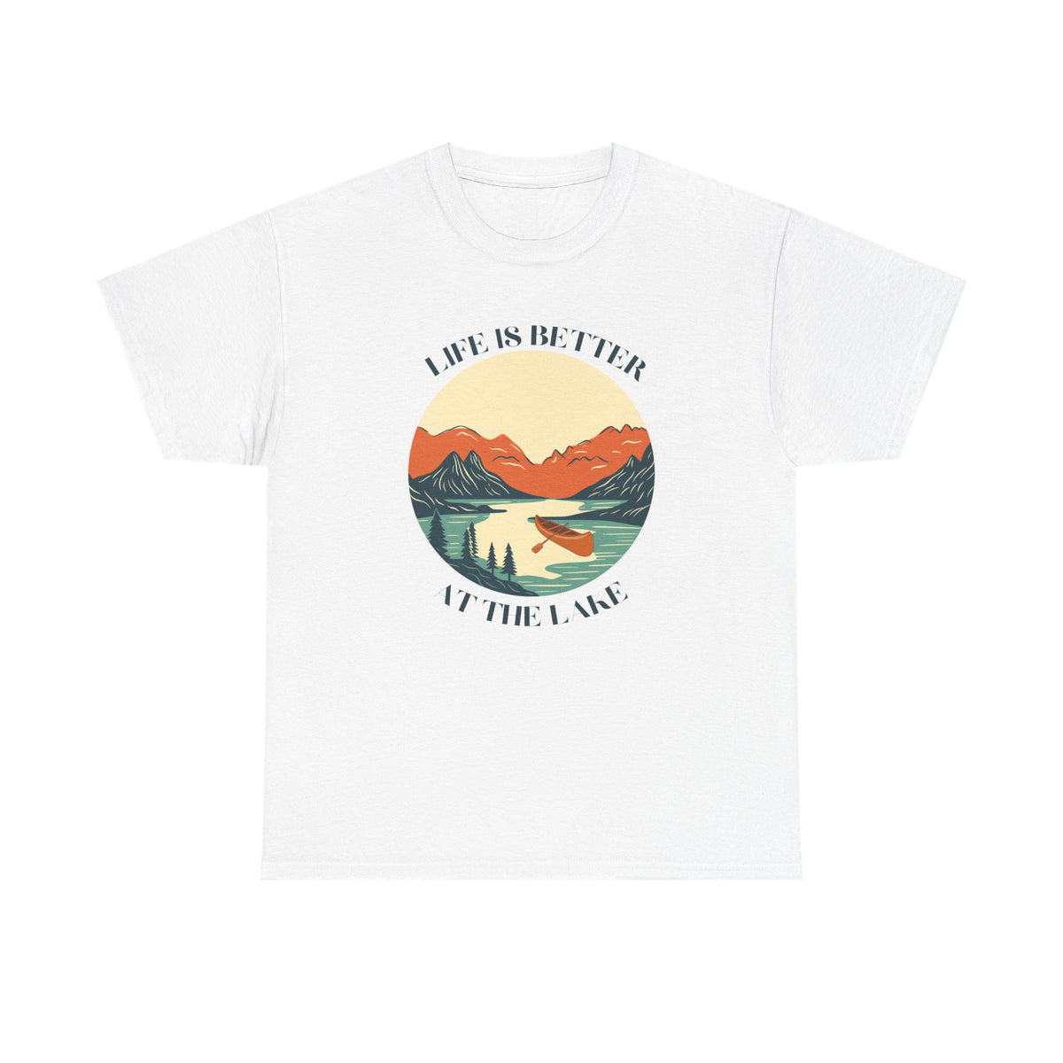 Life Is Better At The Lake Unisex Heavy Cotton Tee